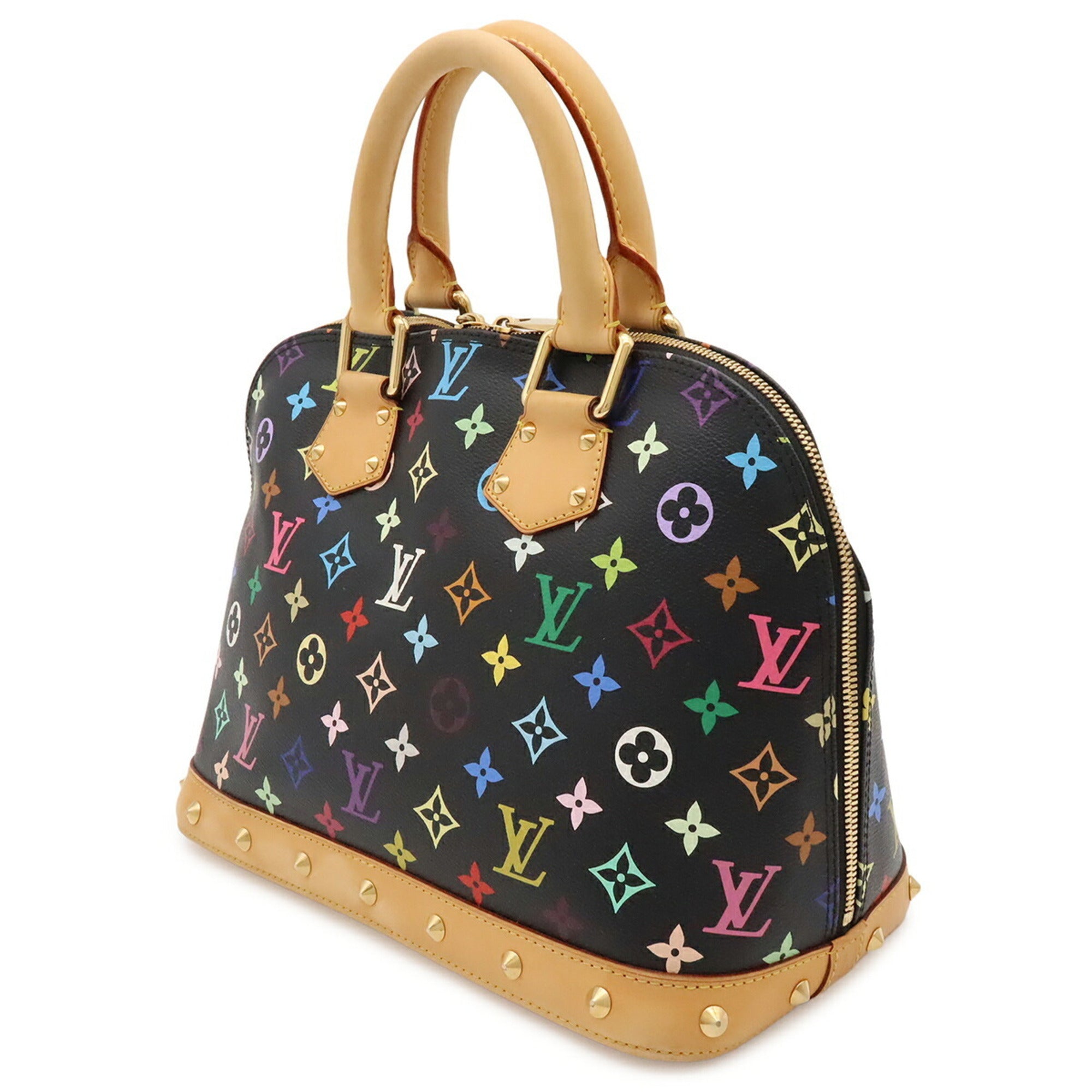 Louis Vuitton Noir Monogram Canvas Handbag (Pre-Owned)