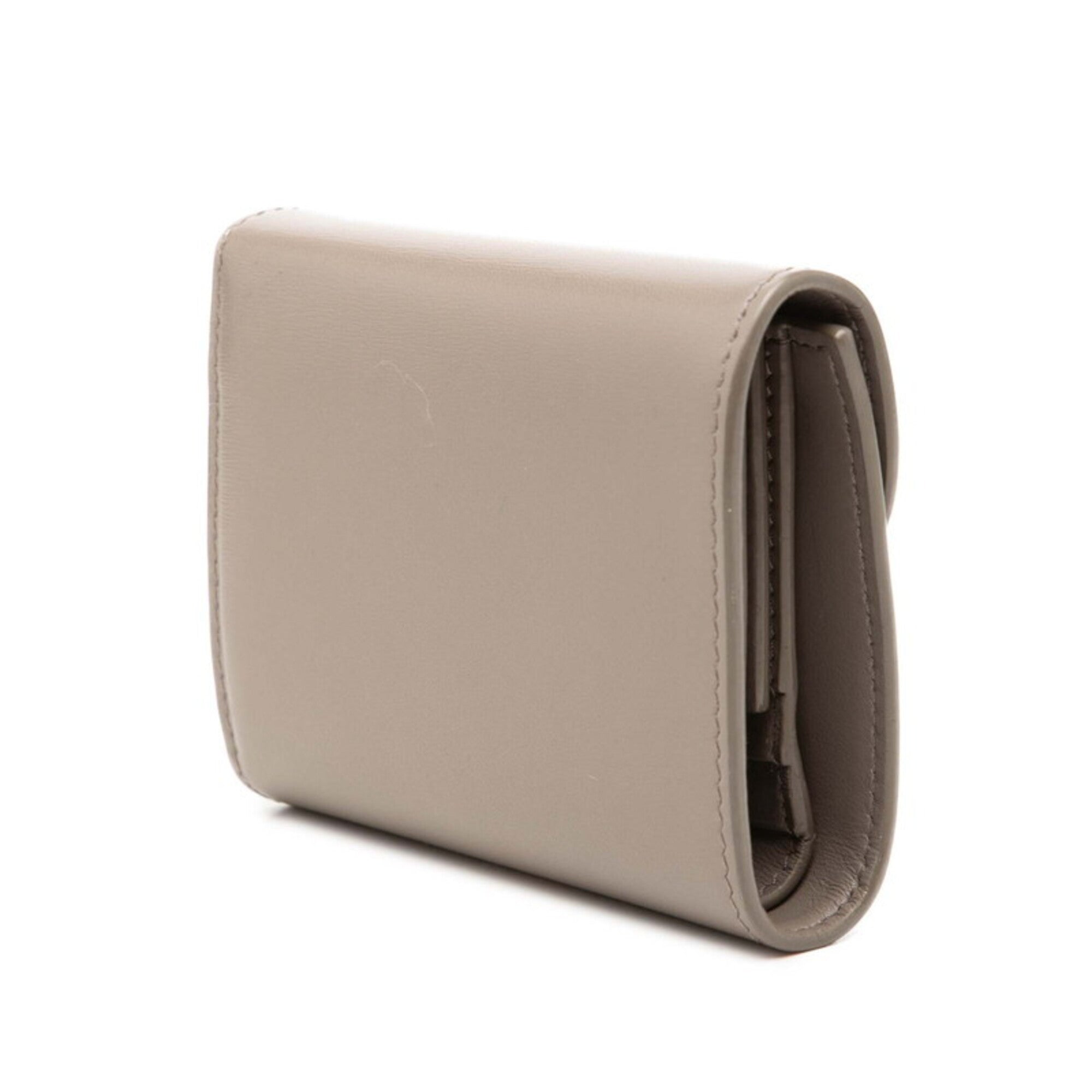 Celine Gray Leather Wallet (Bi-Fold) (Pre-Owned)