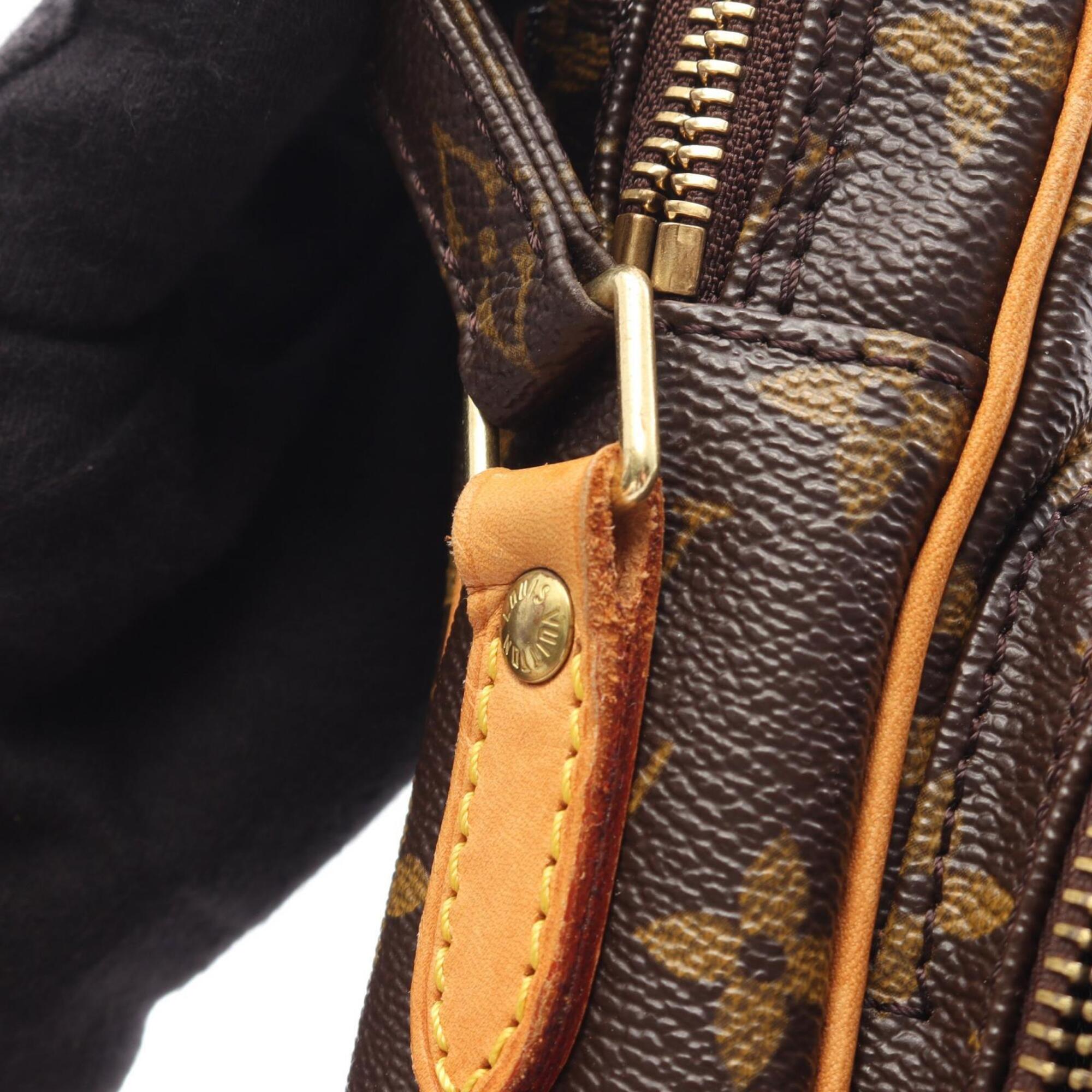 Louis Vuitton Brown Coated Canvas Pvc Monogram Leather Handbag Shoulder Bag (Pre-Owned)
