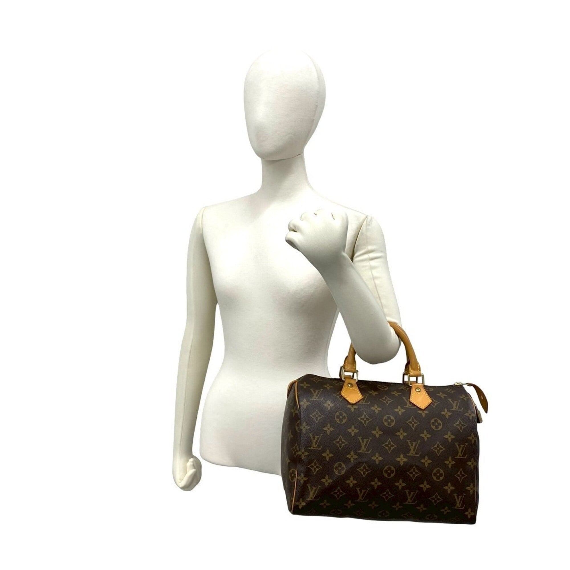 Louis Vuitton Brown Pvc Leather Boston Bag Handbag (Pre-Owned)