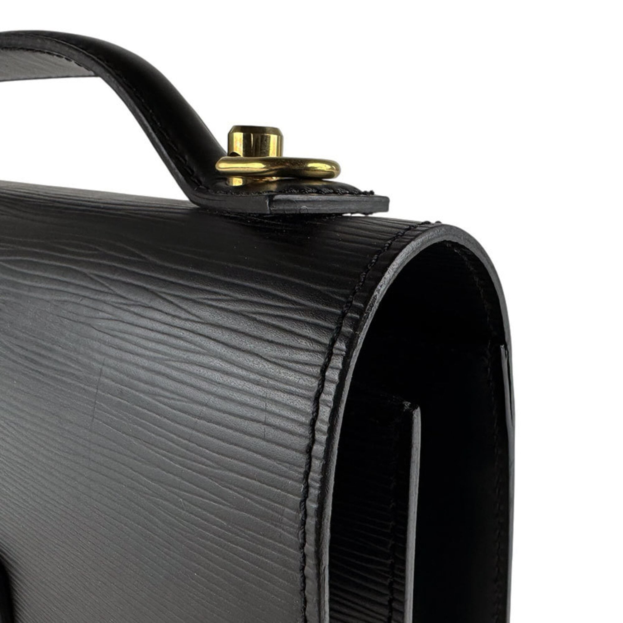 Louis Vuitton Black Epi Leather Handbag (Pre-Owned)