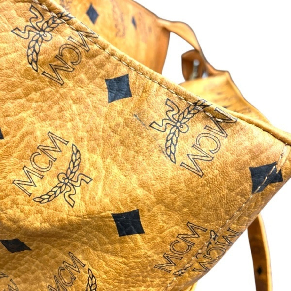 Mcm Camel Leather Tote Bag (Pre-Owned)
