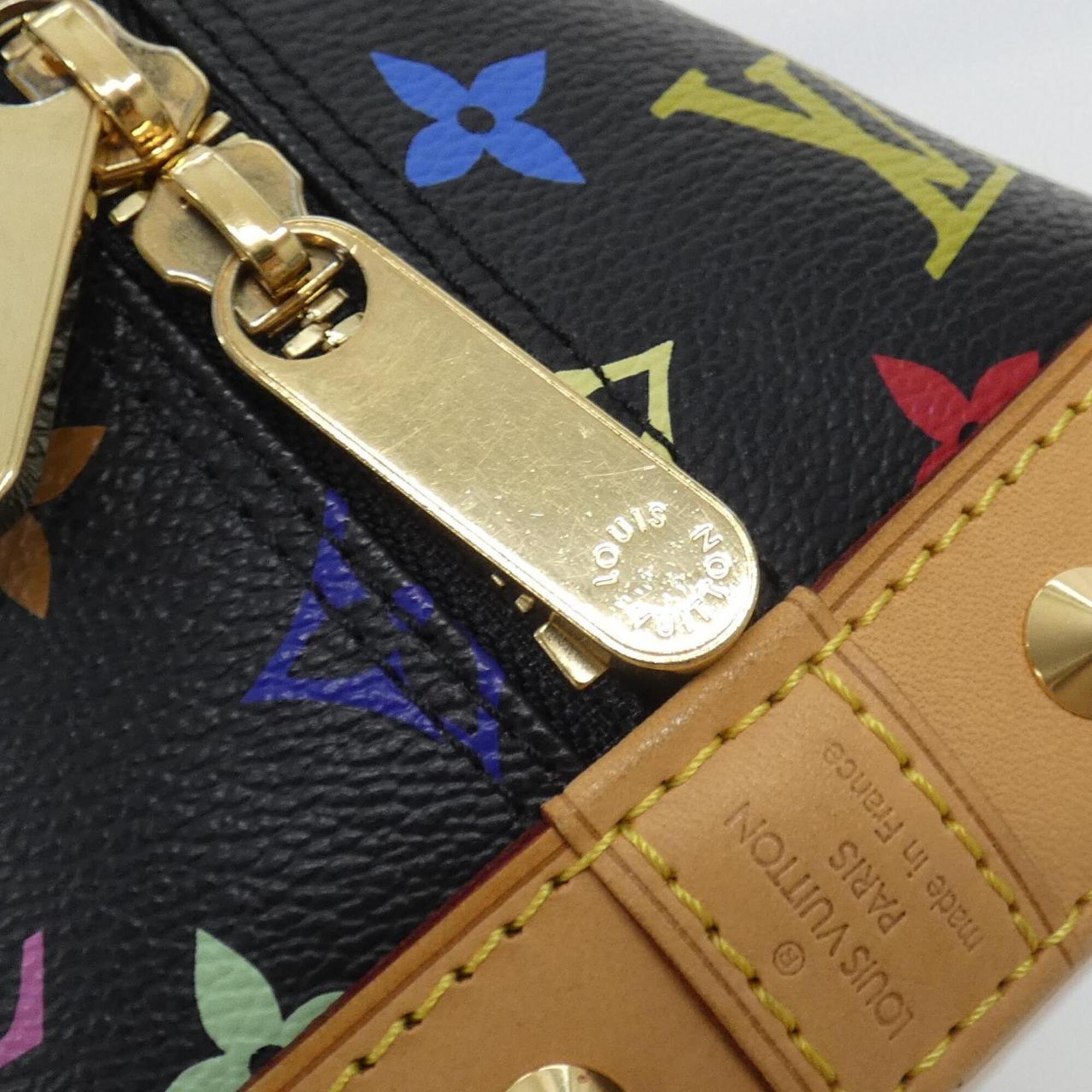 Louis Vuitton Black Coated Canvas Handbag (Pre-Owned)