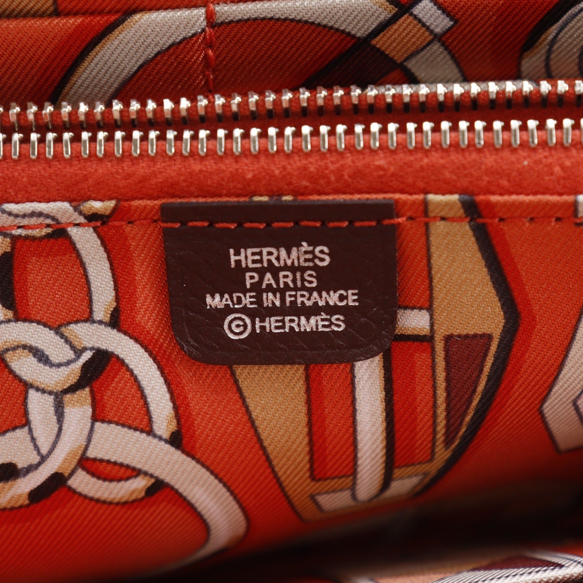 Hermes Red Color Wine Epsom Leather Long Wallet (Bi-Fold) (Pre-Owned)