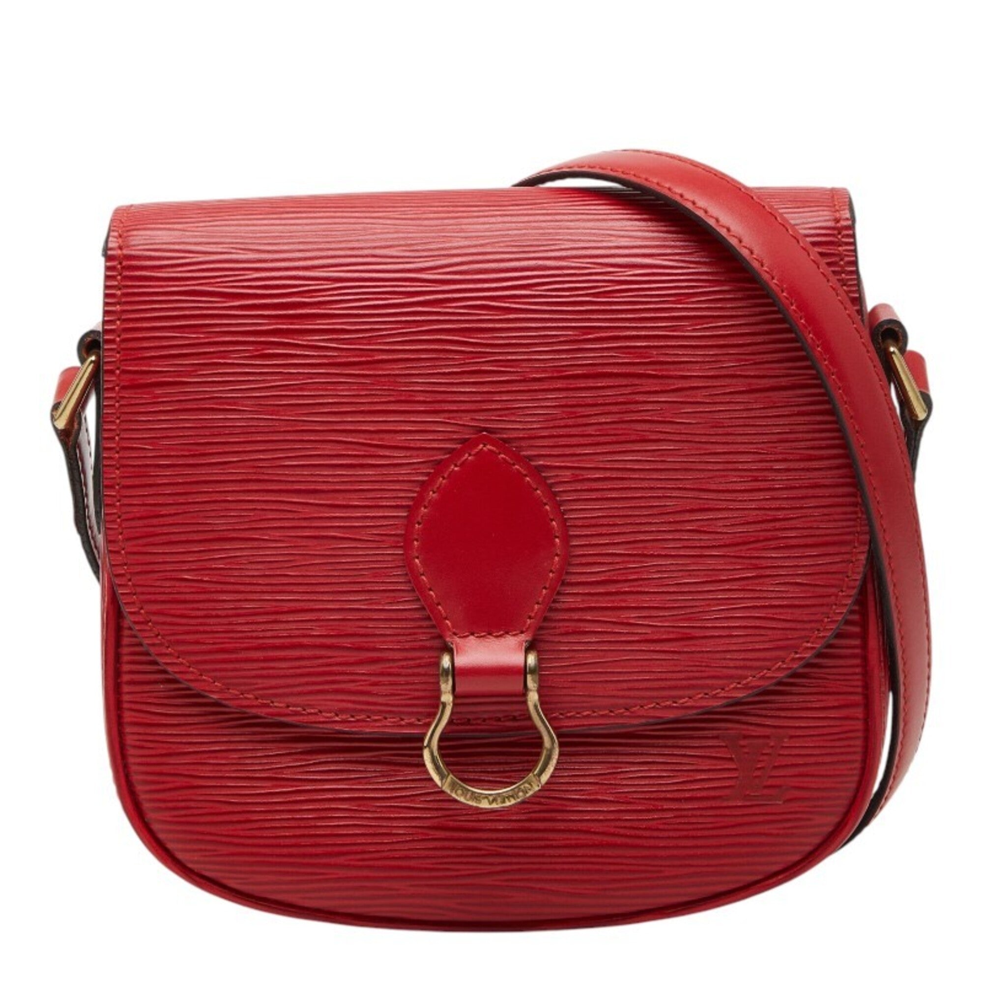 Louis Vuitton Epi Red Color Leather Shoulder Bag (Pre-Owned)