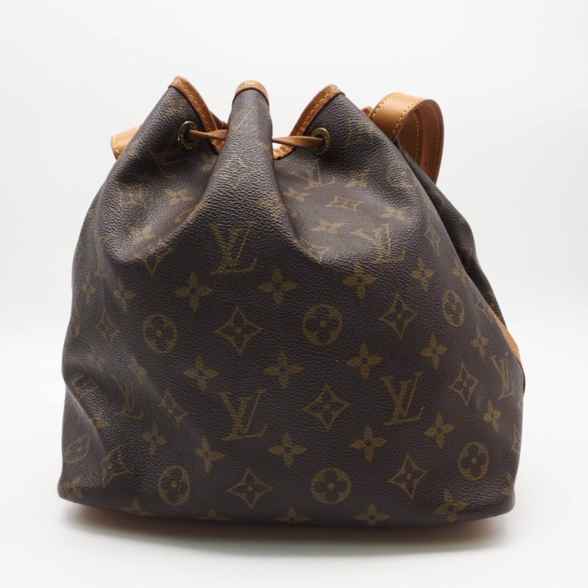 Louis Vuitton Brown Coated Canvas Leather Shoulder Bag (Pre-Owned)