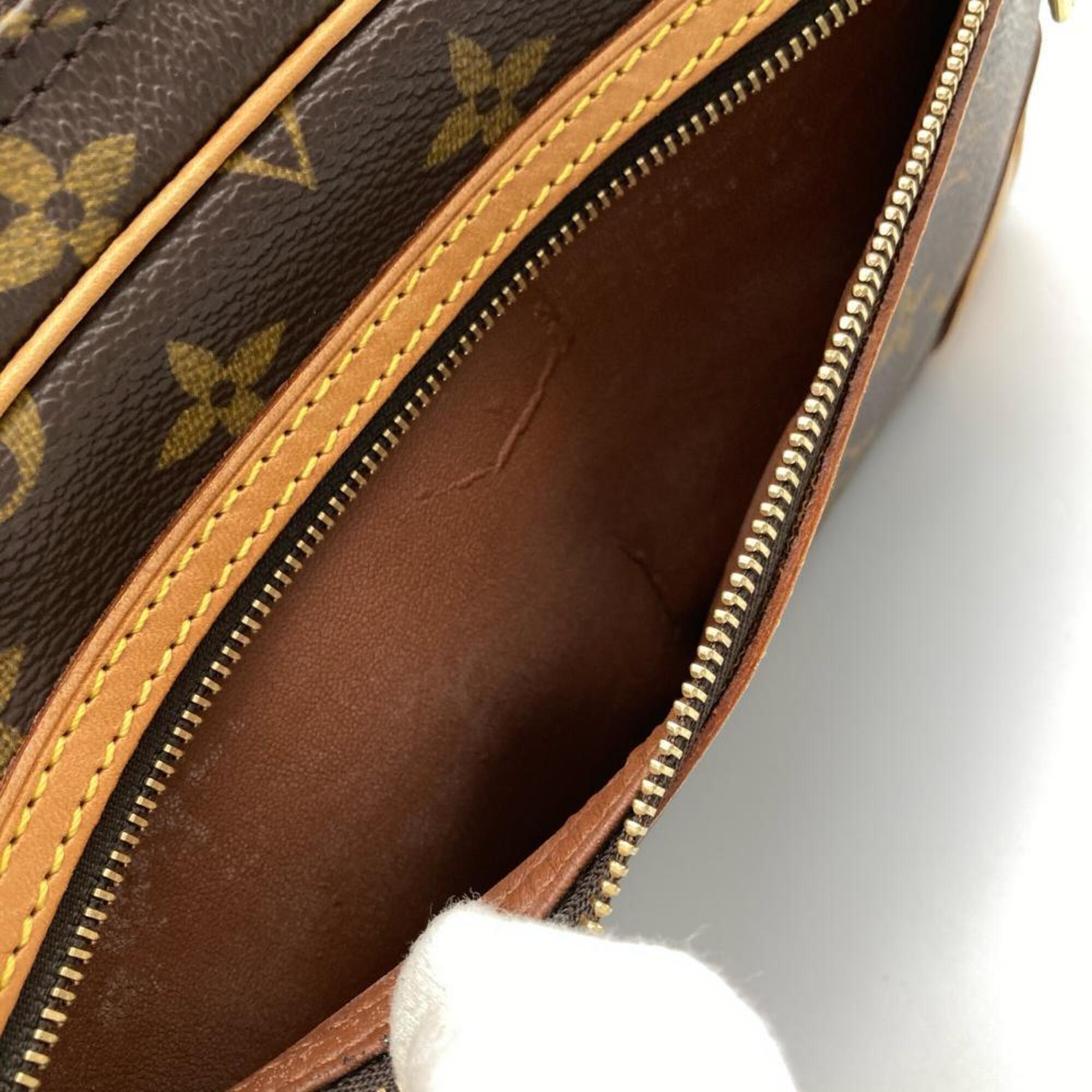 Louis Vuitton Brown Monogram Canvas Handbag (Pre-Owned)