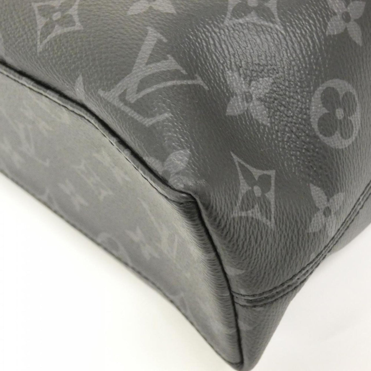 Louis Vuitton Black Coated Canvas Briefcase Handbag (Pre-Owned)