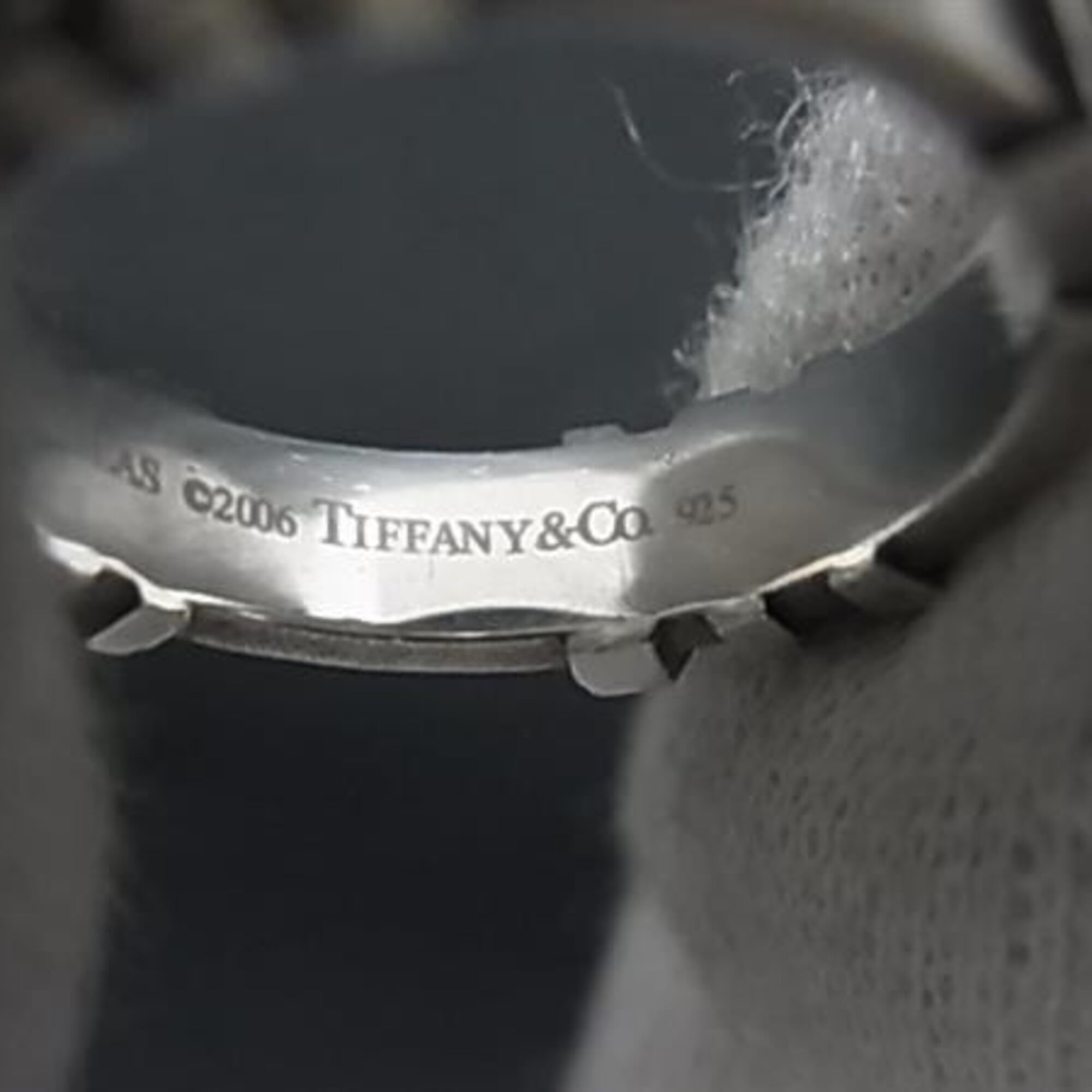 Tiffany Silver 925 Band Ring (Pre-Owned)