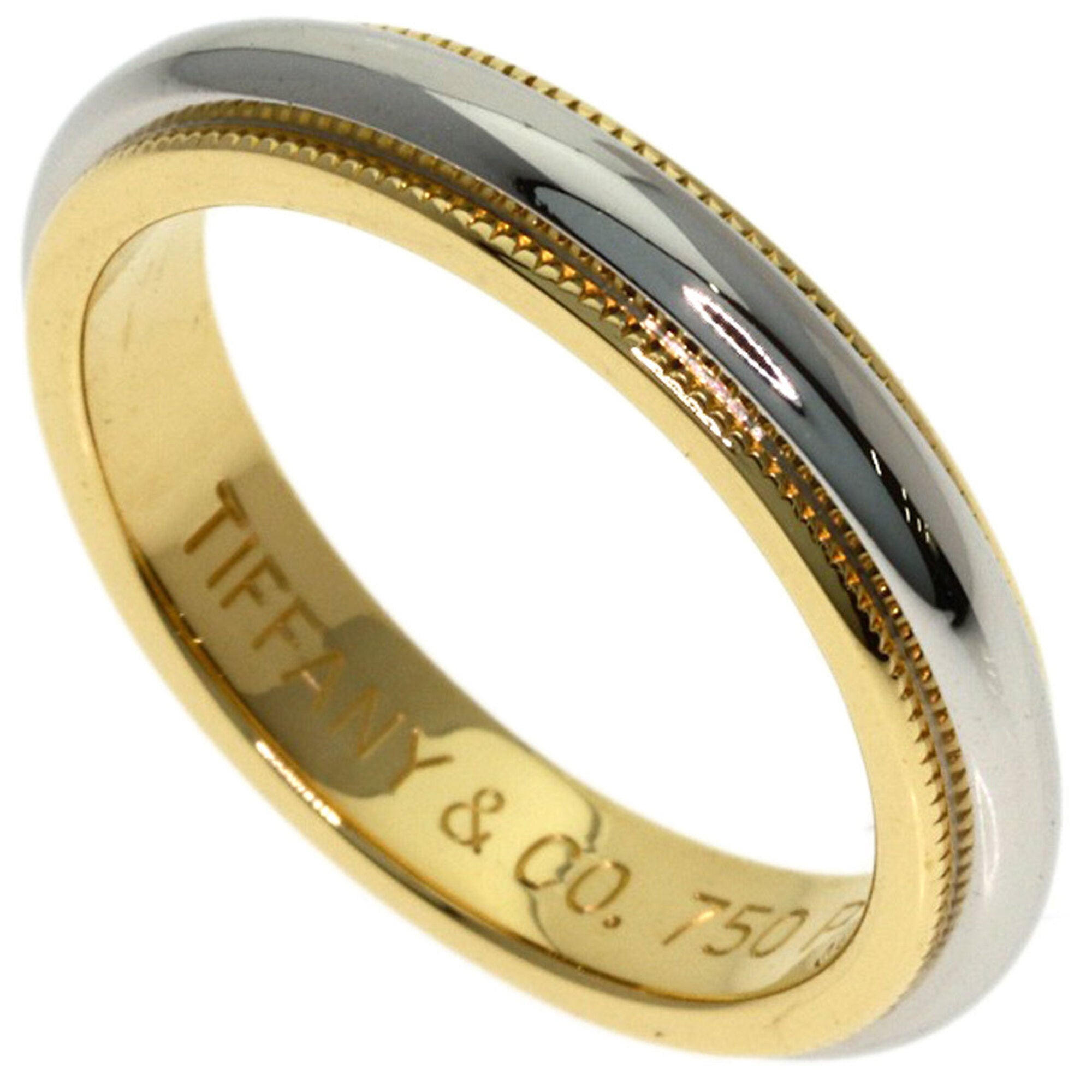 Tiffany Yellow Gold (18K) Platinum 950 Band Ring (Pre-Owned)