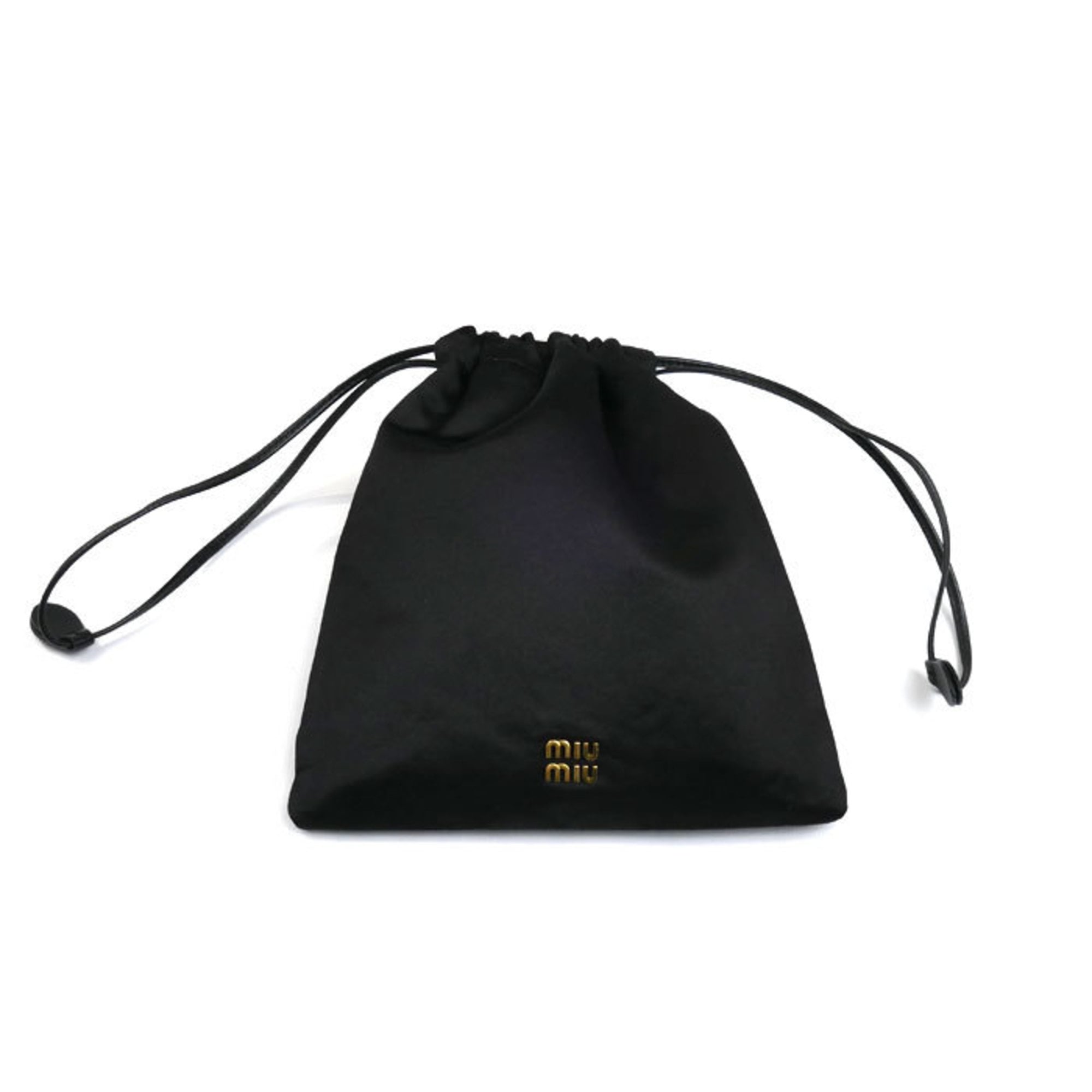 Miu Miu Black Satin Pouch (Pre-Owned)