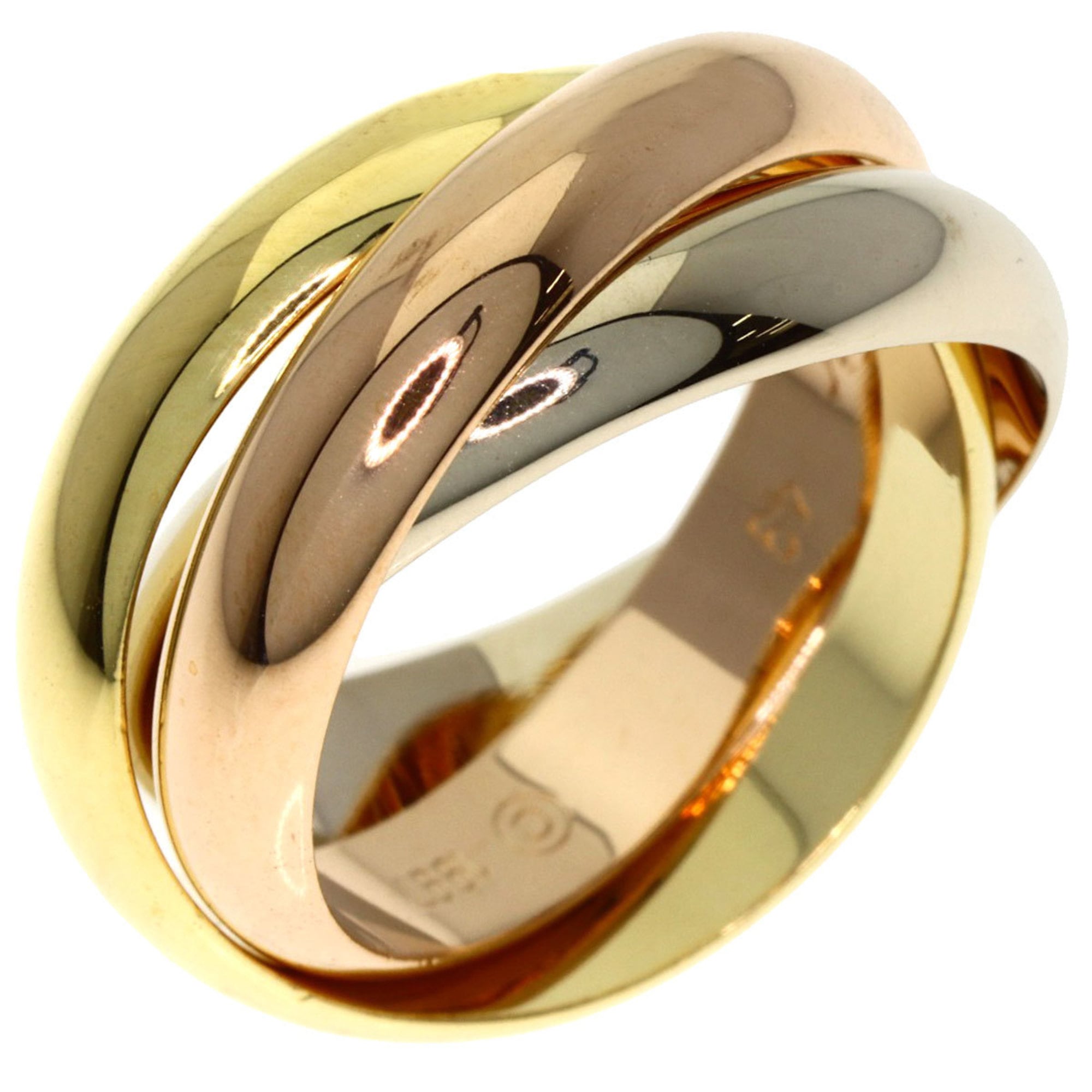Cartier Trinity Yellow Gold (18K) Pink Gold (18K) White Gold (18K) Band Ring (Pre-Owned)