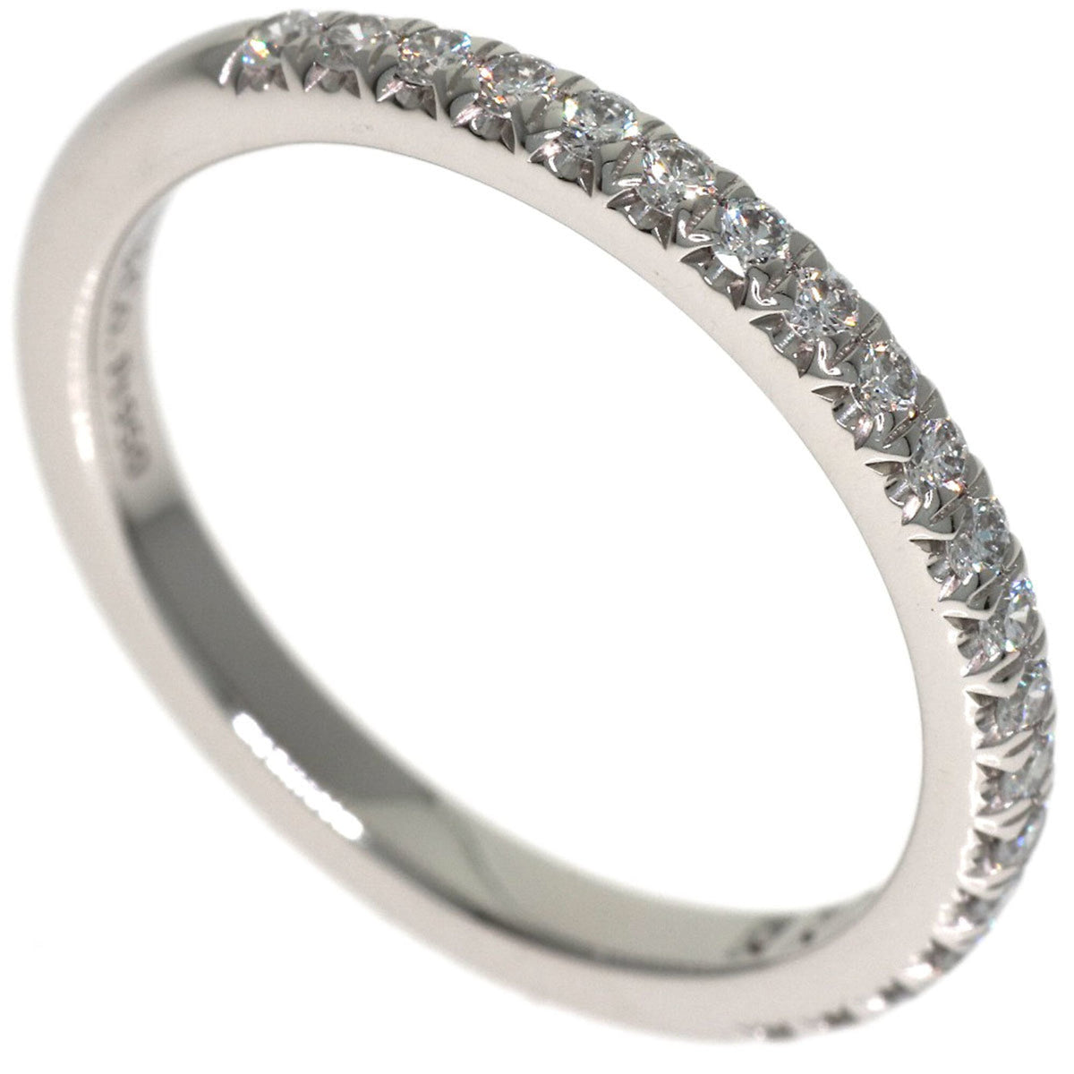 Tiffany Platinum Platinum 950 Band Ring (Pre-Owned)