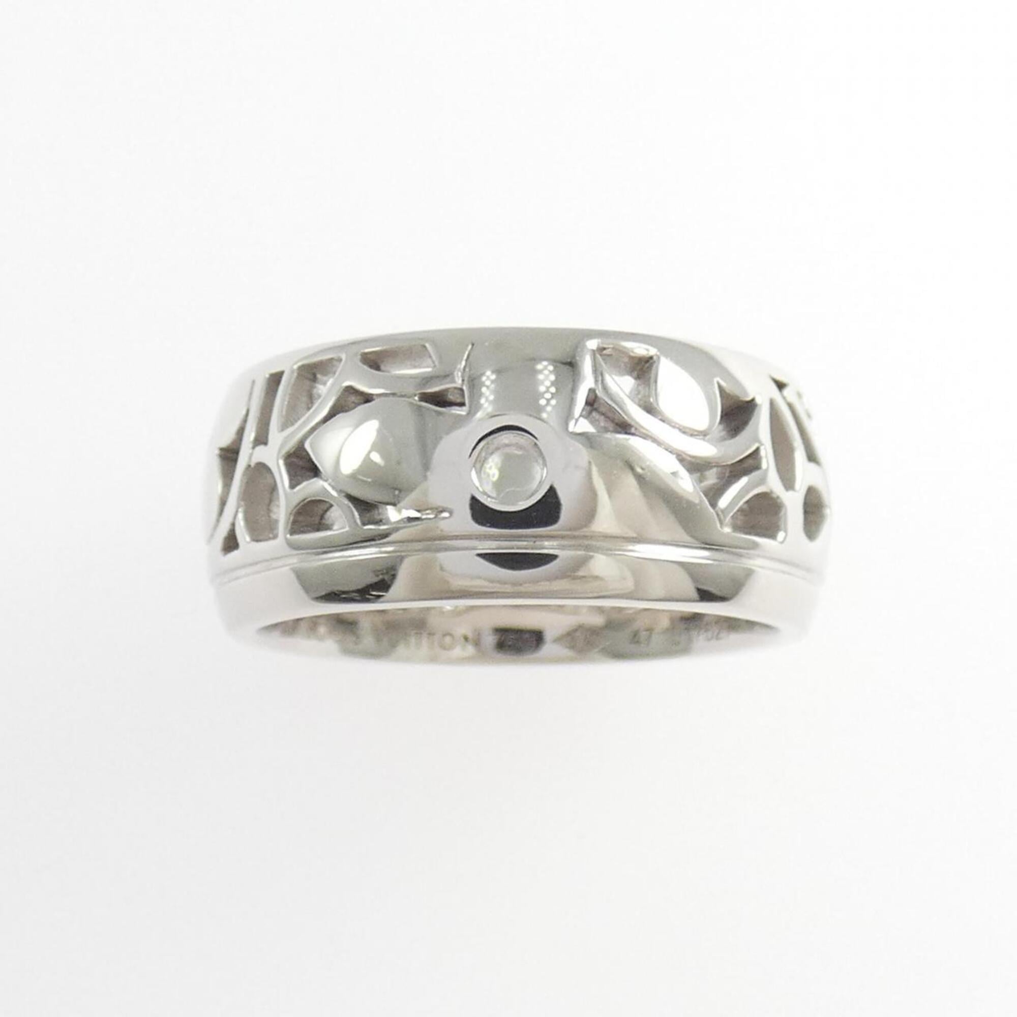 Louis Vuitton White Gold (18K) Band Ring (Pre-Owned)