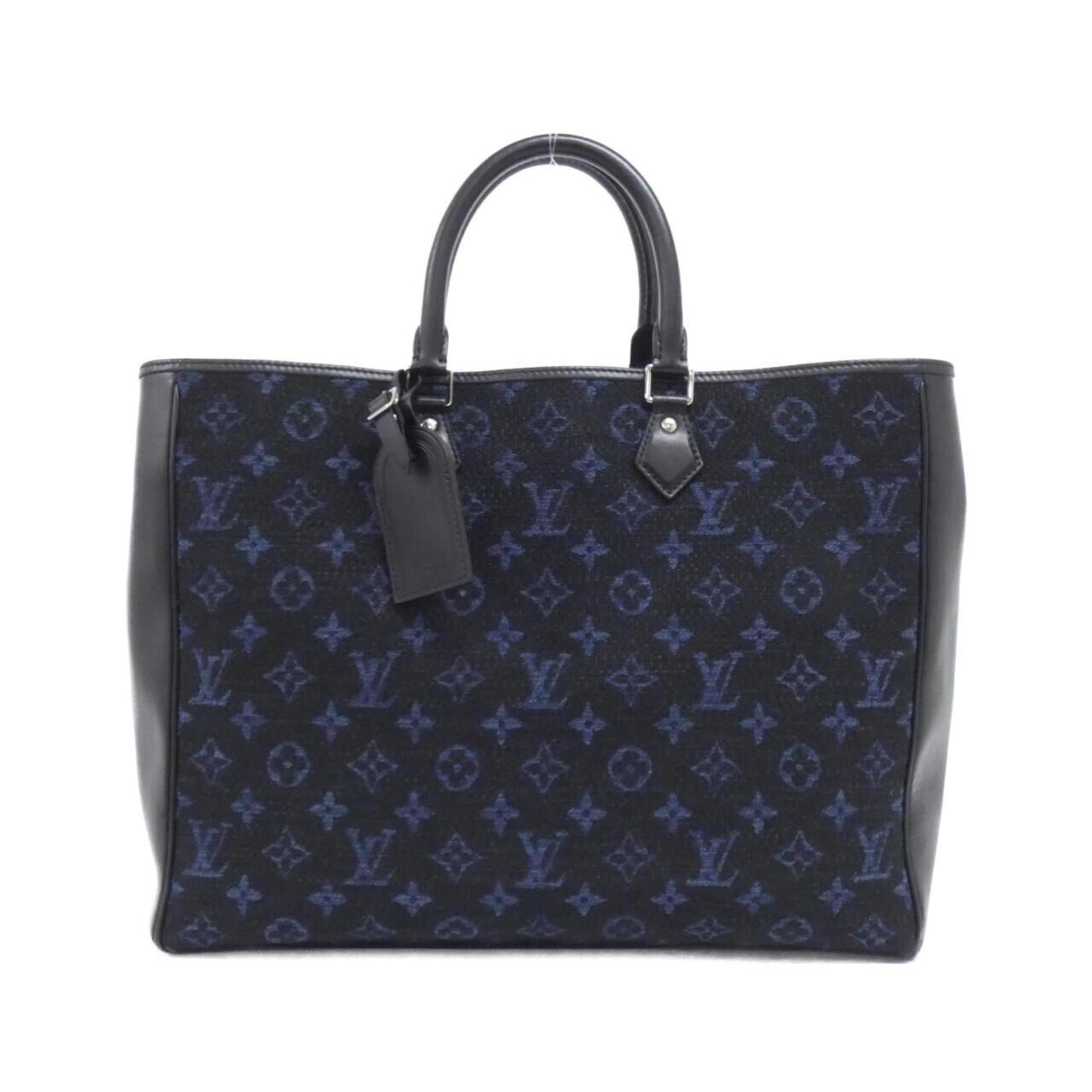 Louis Vuitton Blue Cobalt Jacquard Leather Handbag (Pre-Owned)