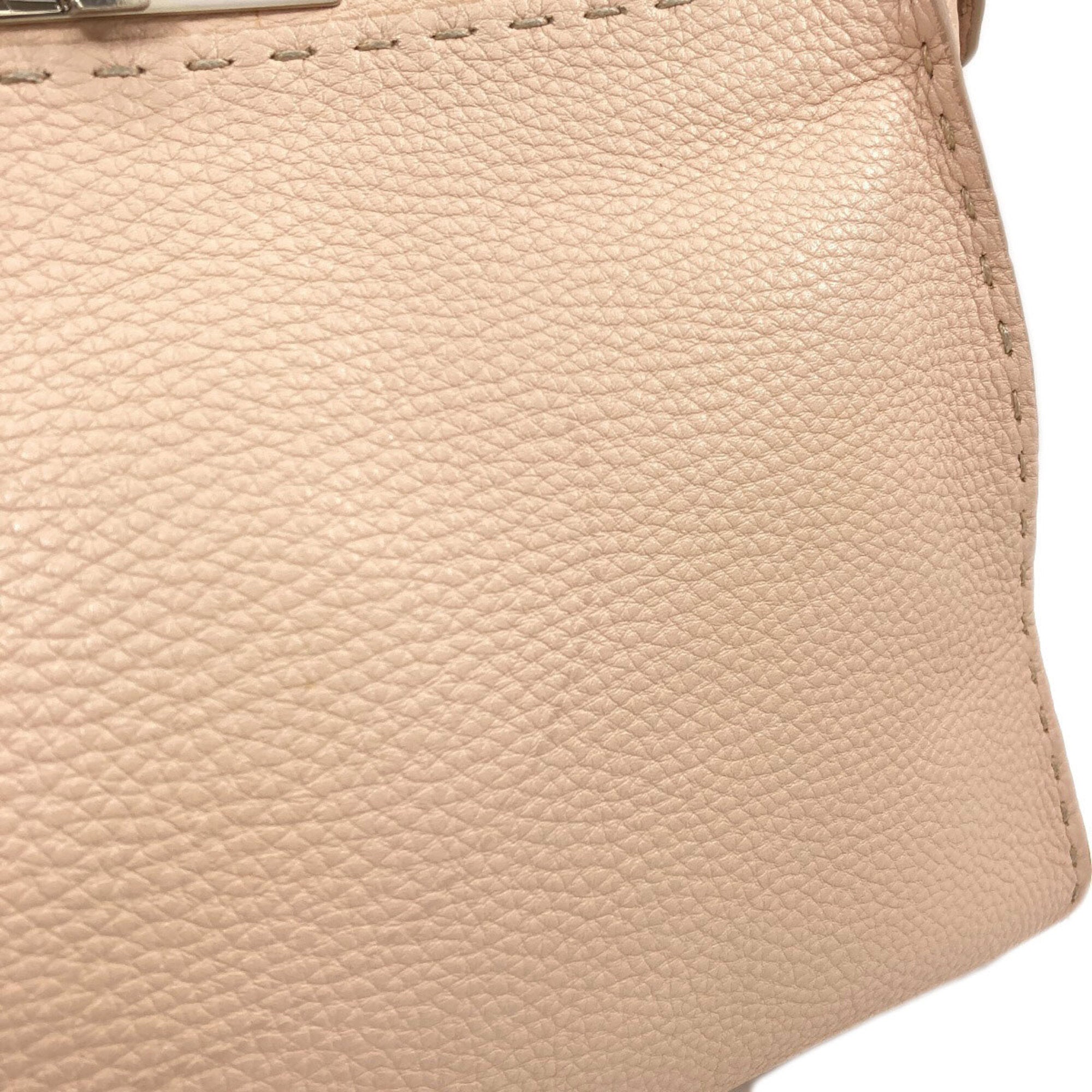 Fendi Beige Leather Handbag (Pre-Owned)