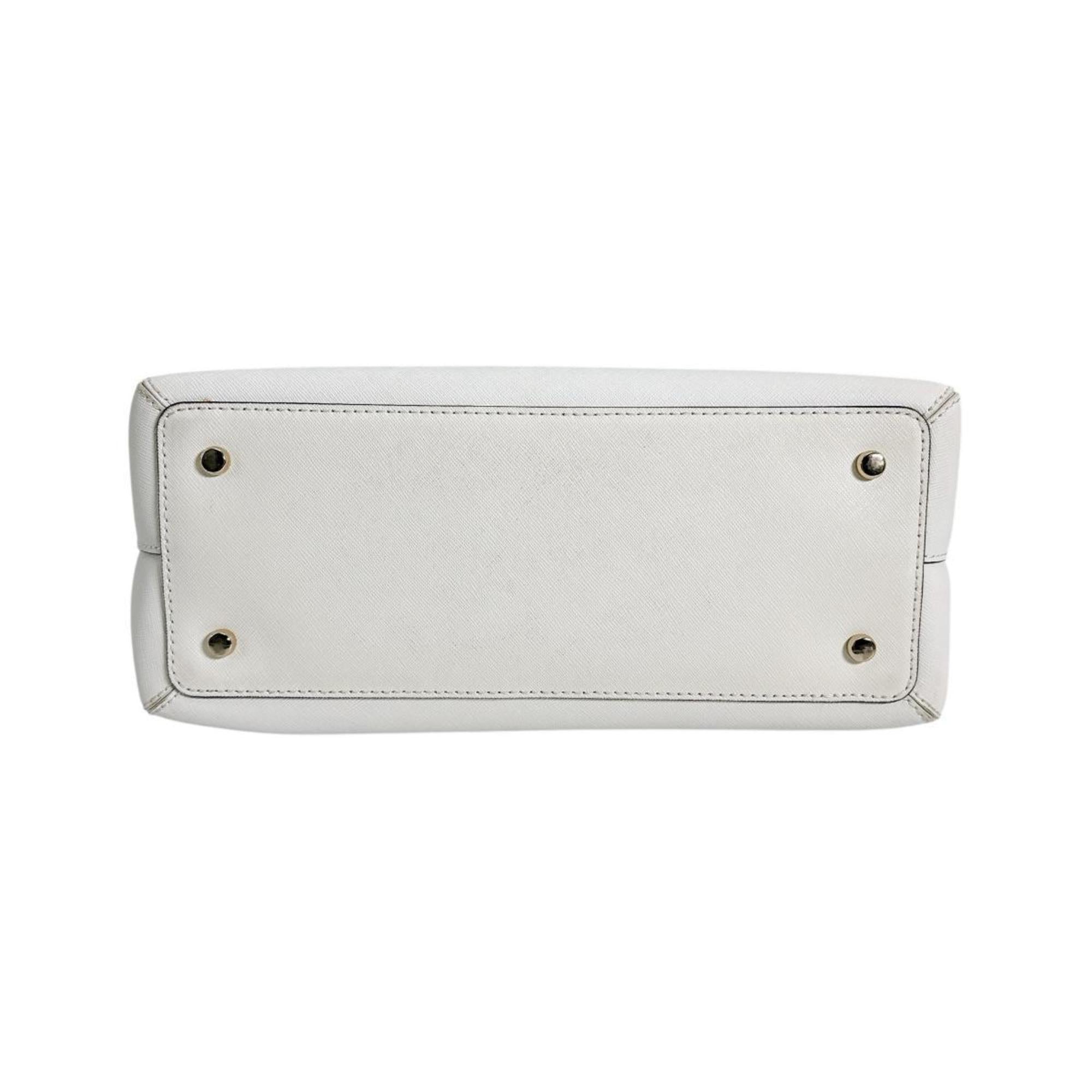 Kate Spade White Leather Handbag Shoulder Bag (Pre-Owned)