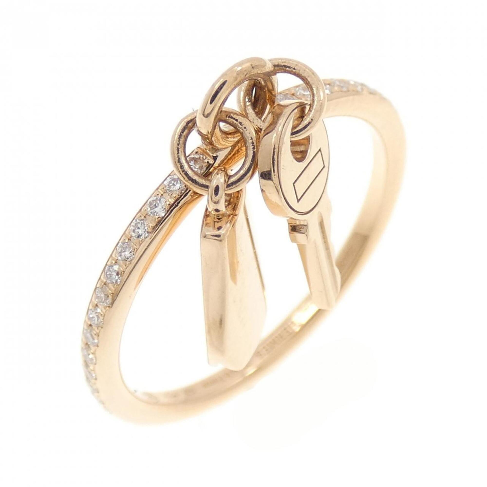 Hermes Pink Gold (18K) Band Ring (Pre-Owned)
