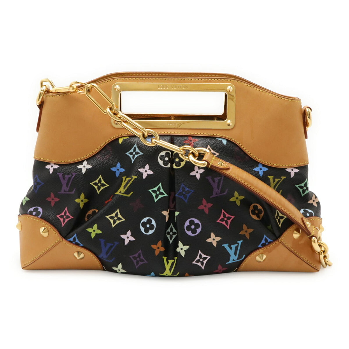 Louis Vuitton Noir Pvc Handbag Shoulder Bag (Pre-Owned)