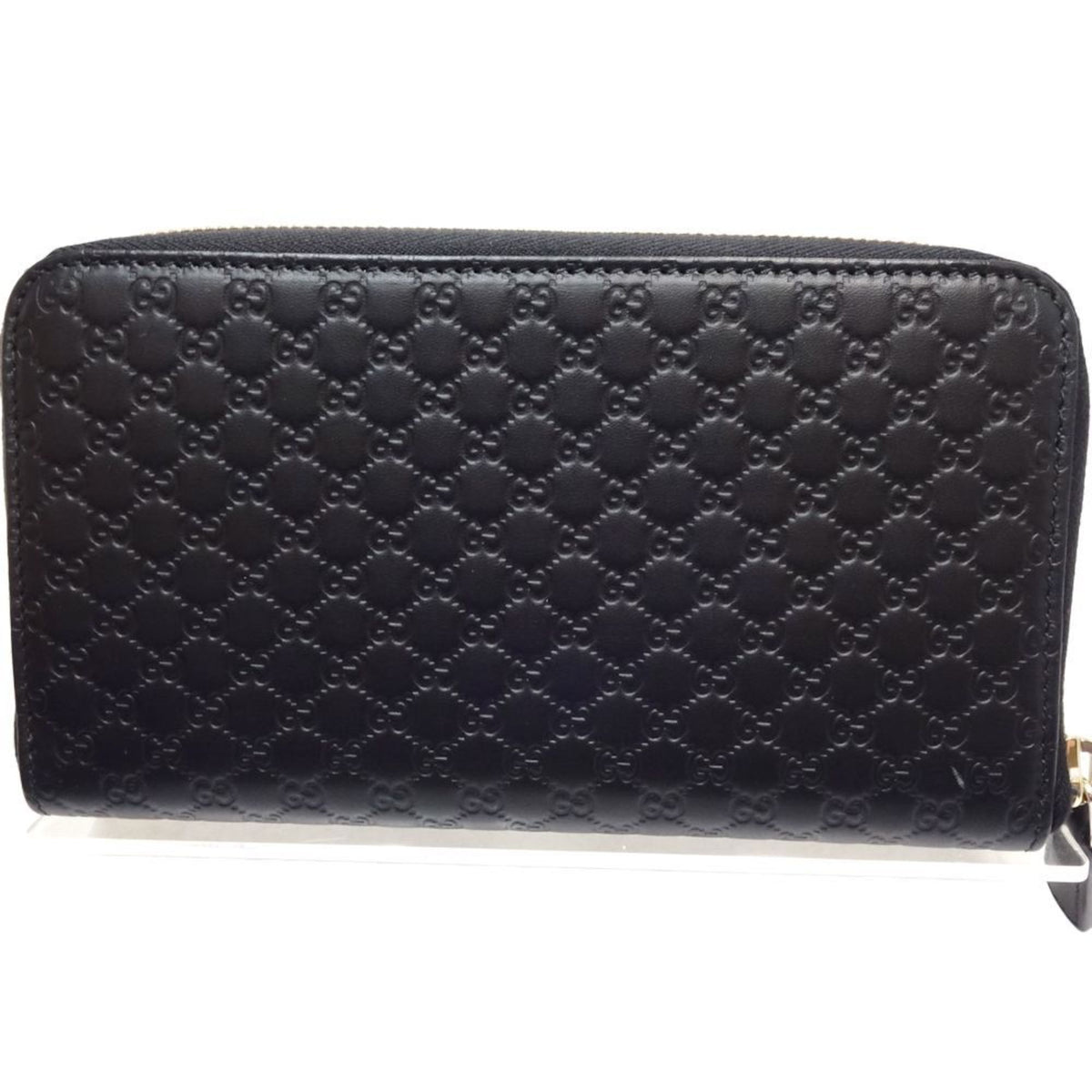 Gucci Black Leather Long Wallet (Bi-Fold) (Pre-Owned)