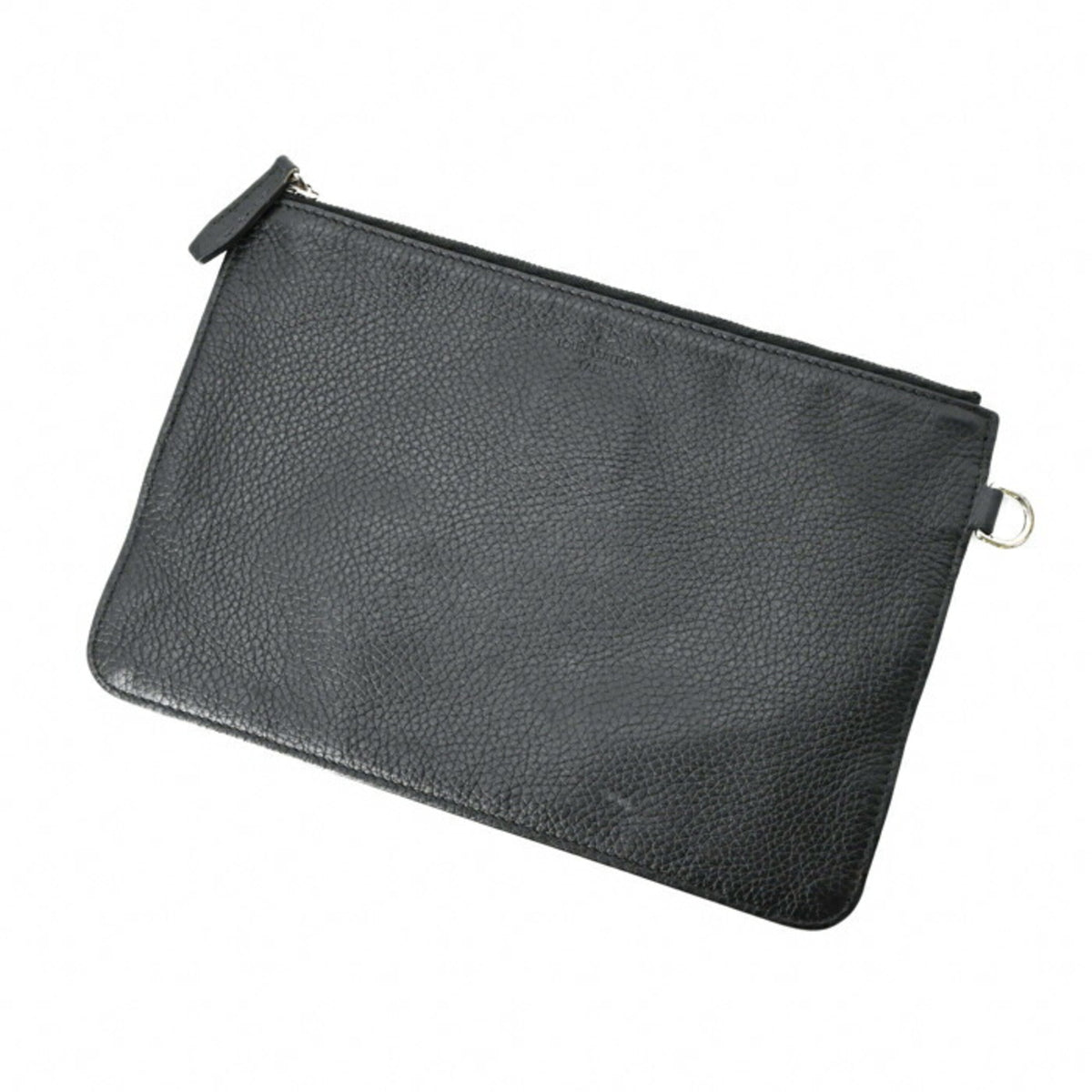Louis Vuitton Black Leather Pouch Tote Bag (Pre-Owned)