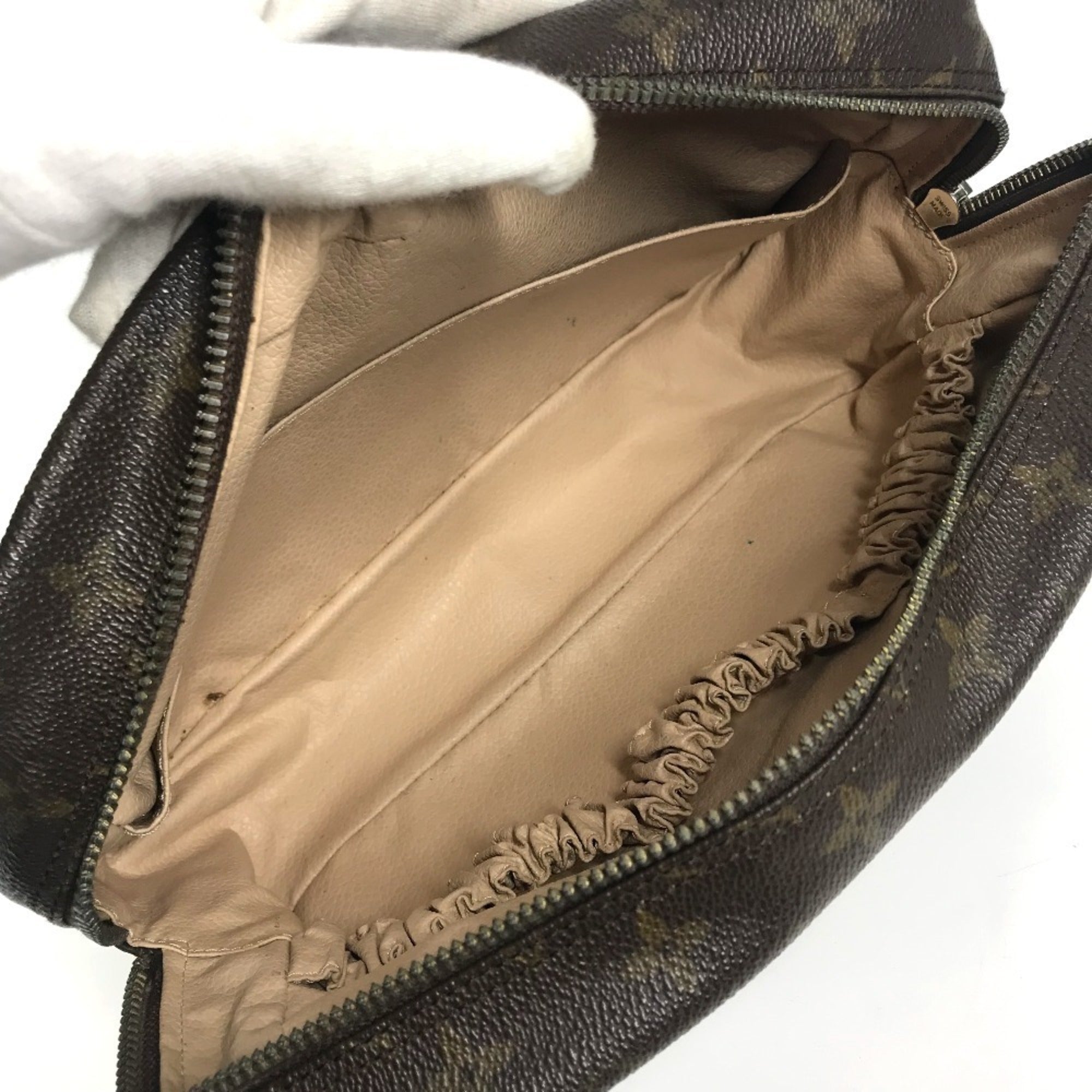 Louis Vuitton Monogram Brown Monogram Clutch Bag Pouch (Pre-Owned)