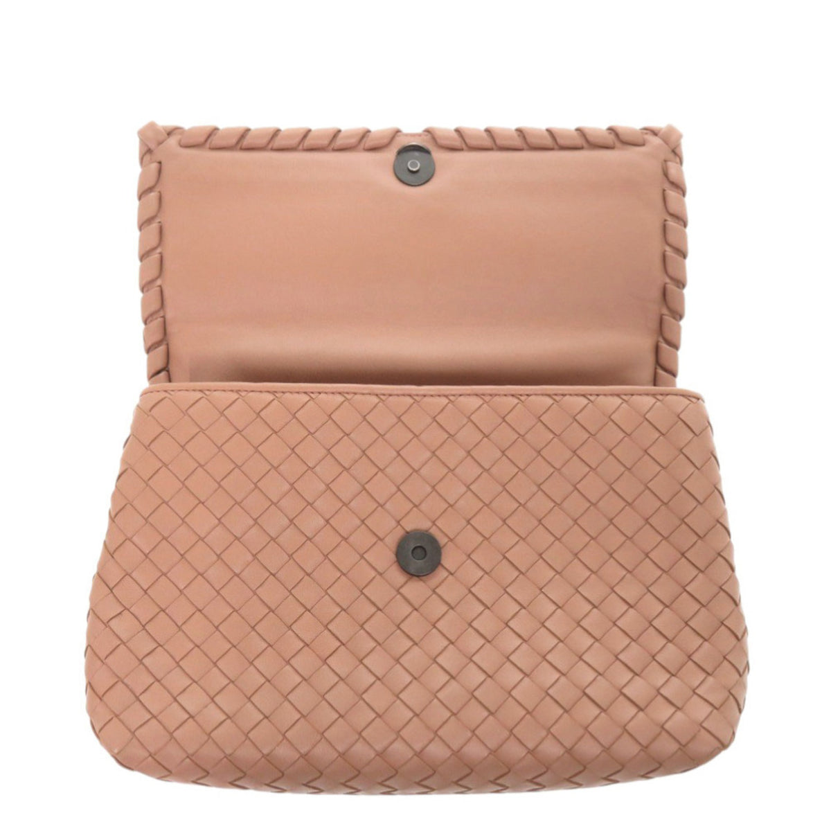 Bottega Veneta Intrecciato Pink Intrecciato Shoulder Bag (Pre-Owned)