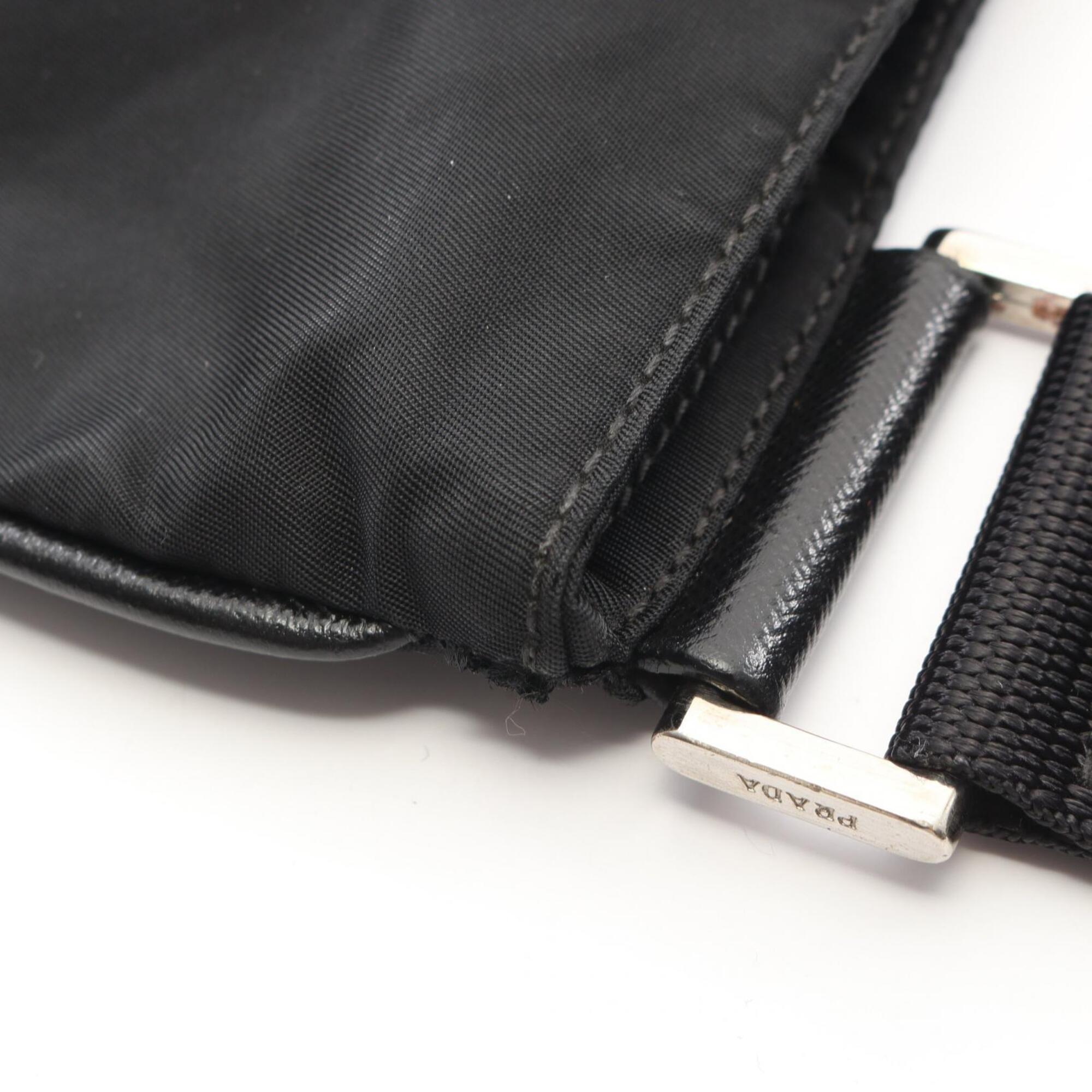 Prada Black Nylon Handbag Shoulder Bag (Pre-Owned)
