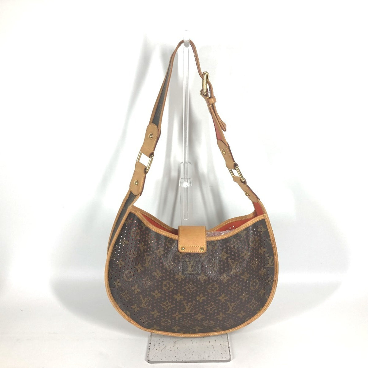 Louis Vuitton Brown Orange Monogram Shoulder Bag (Pre-Owned)
