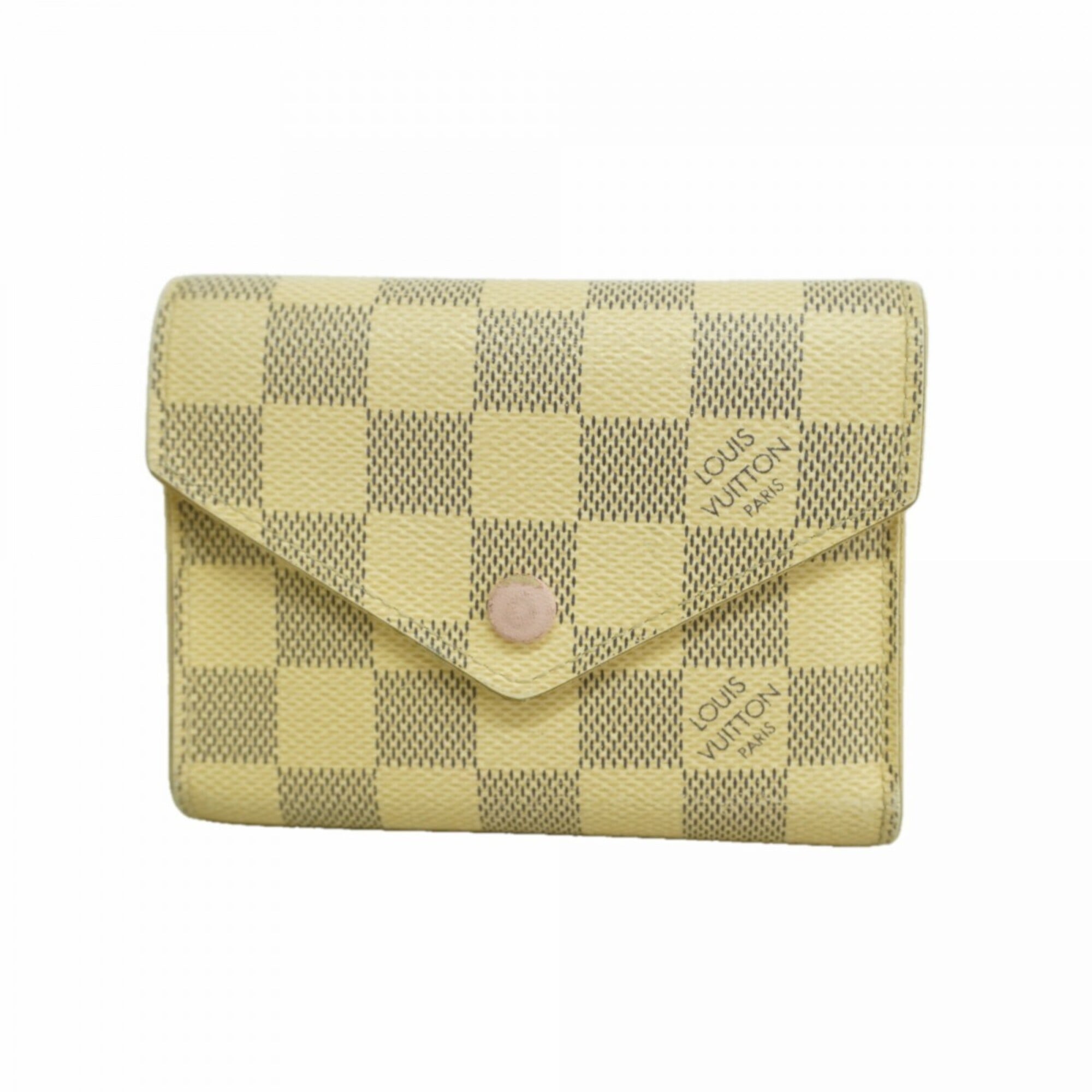 Louis Vuitton White Wallet (Tri-Fold) (Pre-Owned)