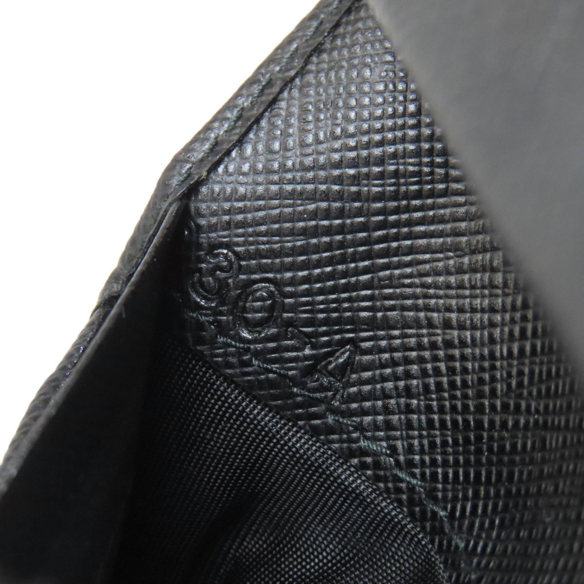 Prada Saffiano Black Leather Wallet (Bi-Fold) (Pre-Owned)