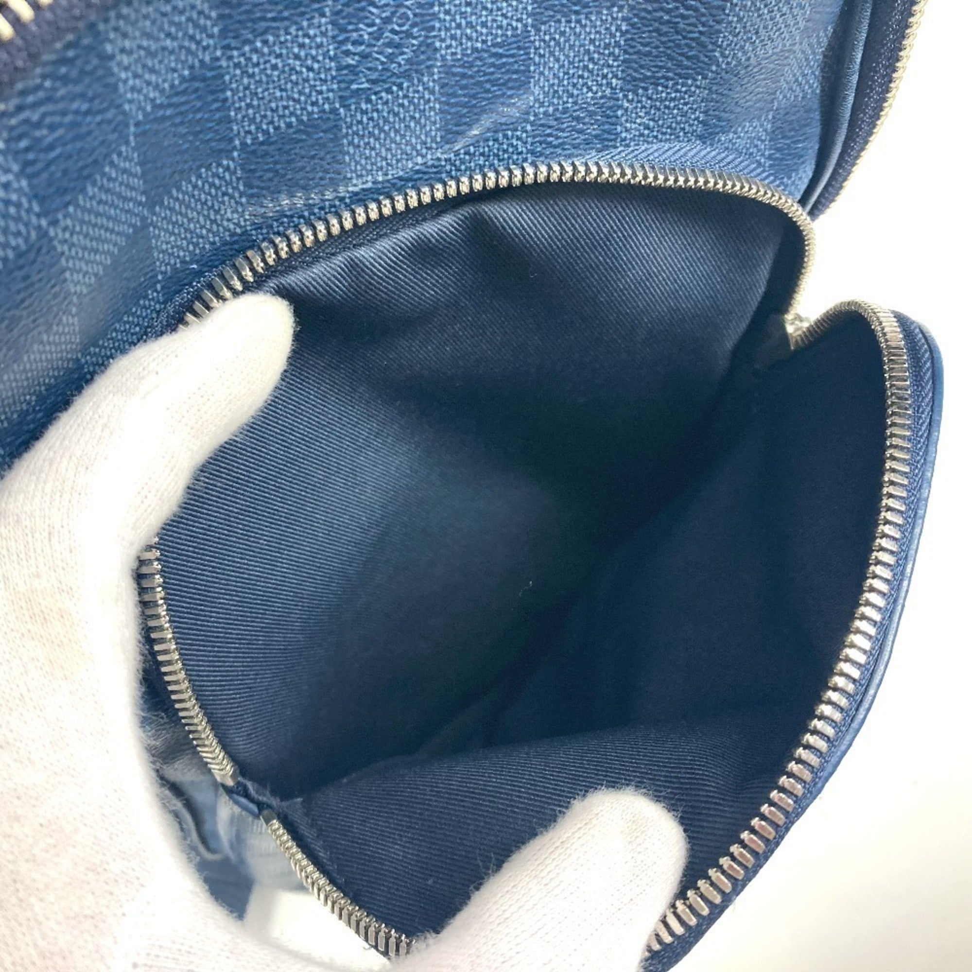 Louis Vuitton Damier Graphite Navy Damier Graphite Damier Infini Shoulder Bag Sling Bag (Pre-Owned)
