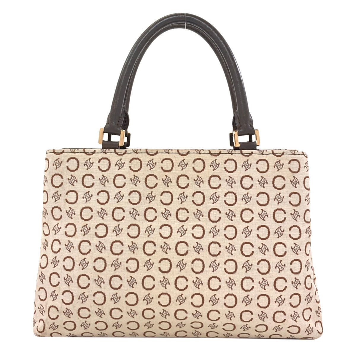 Celine Beige Canvas Leather Handbag (Pre-Owned)