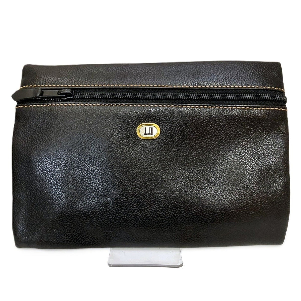 Dunhill Black Leather Shoulder Bag (Pre-Owned)