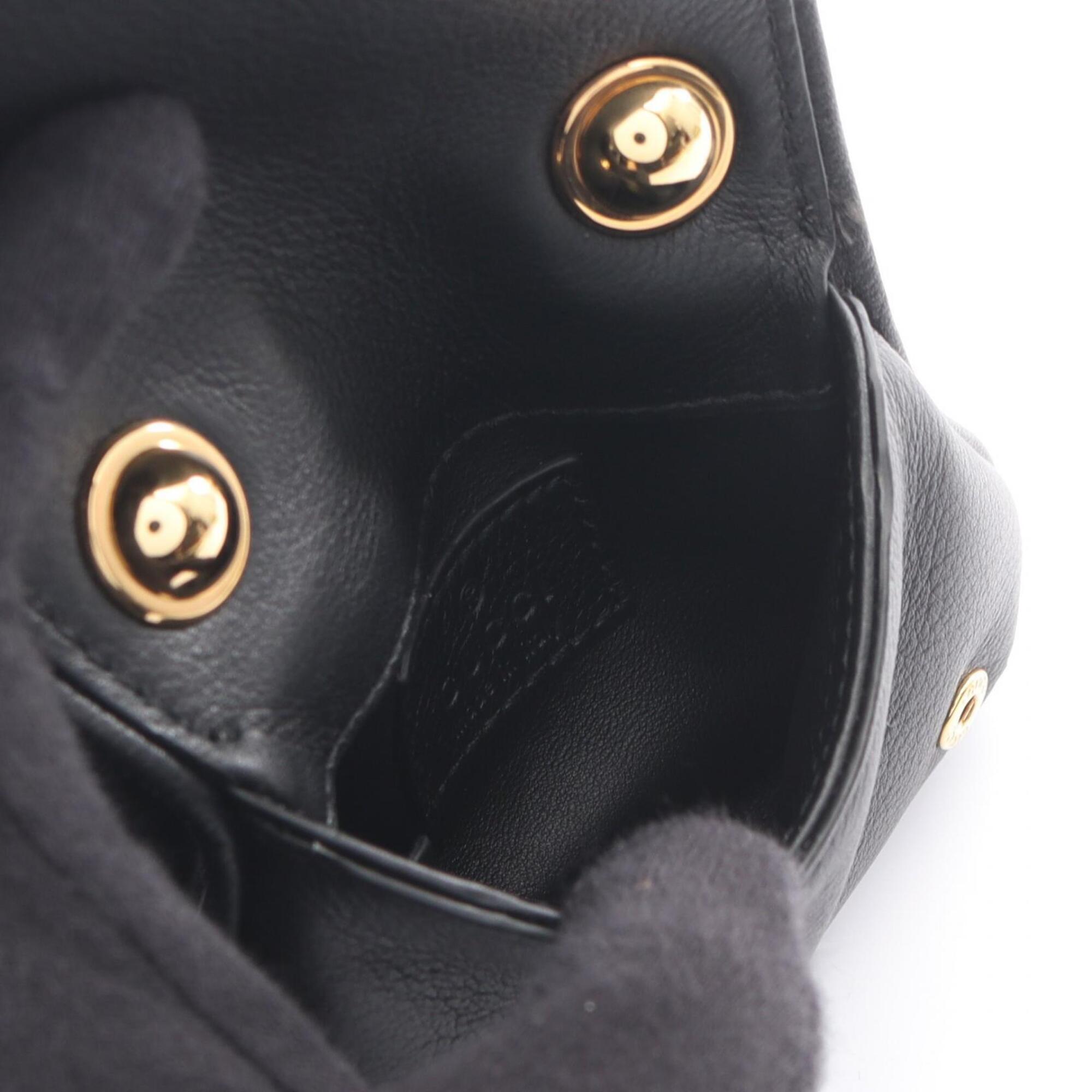 Gucci Black Leather Handbag Shoulder Bag (Pre-Owned)