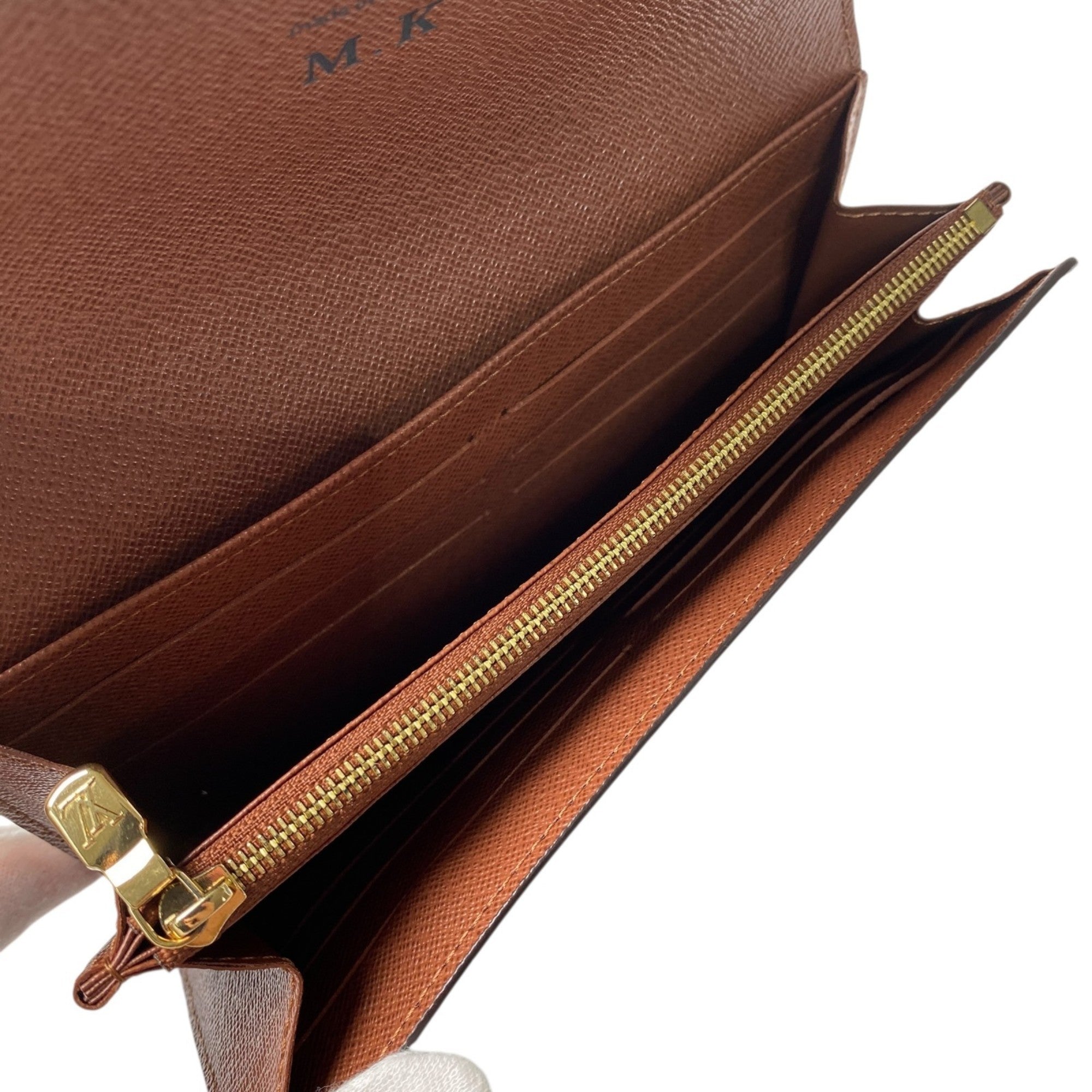 Louis Vuitton Monogram Brown Pvc Long Wallet (Bi-Fold) (Pre-Owned)