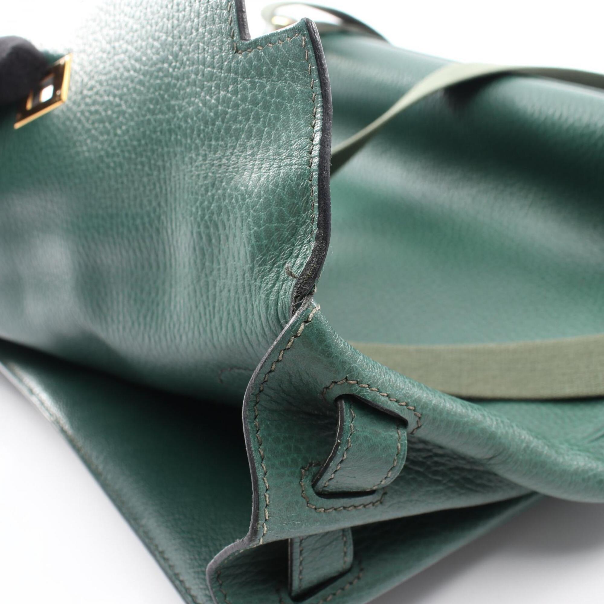 Hermes Green Ardennes Leather Backpack Handbag (Pre-Owned)
