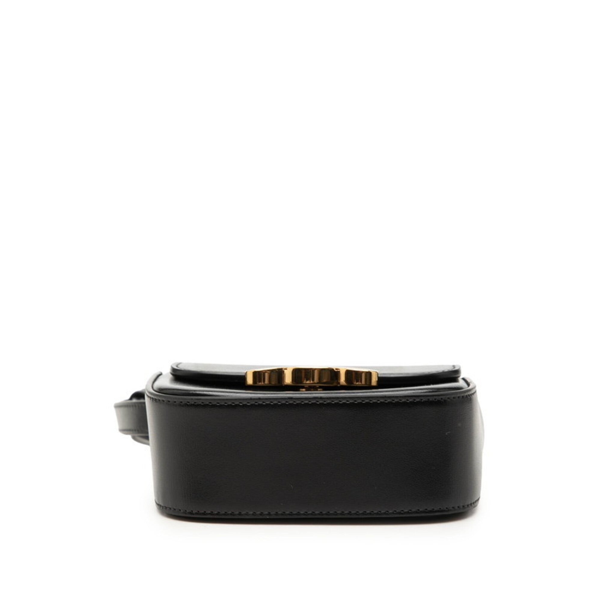 Celine Black Leather Pochette Shoulder Bag (Pre-Owned)