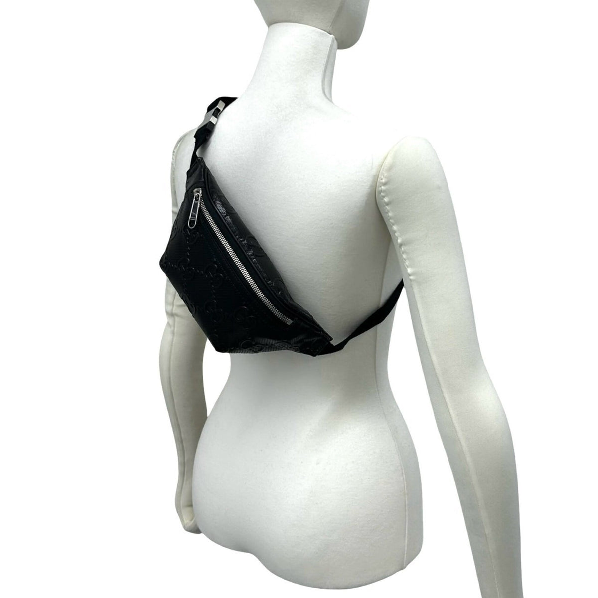 Gucci Black Leather Pouch Shoulder Bag Sling Bag (Pre-Owned)