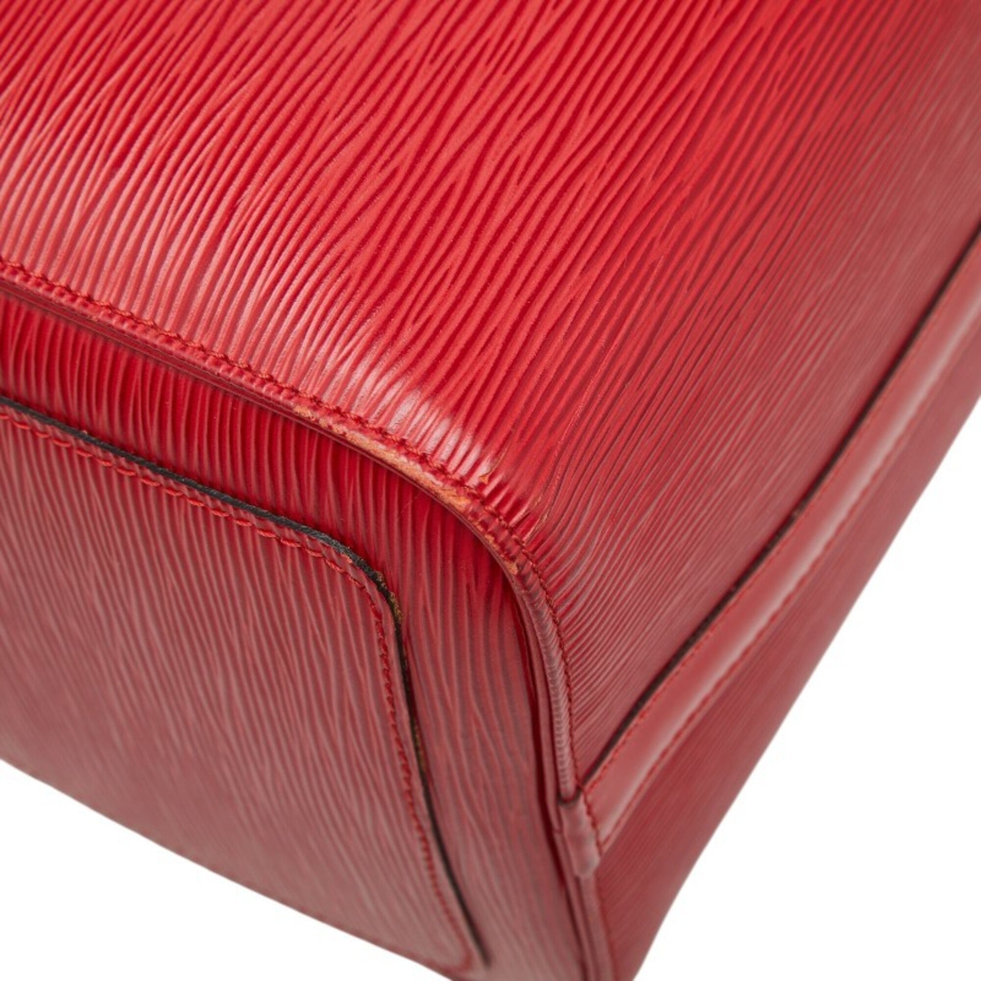 Louis Vuitton Epi Castilian Red Leather Boston Bag Handbag (Pre-Owned)