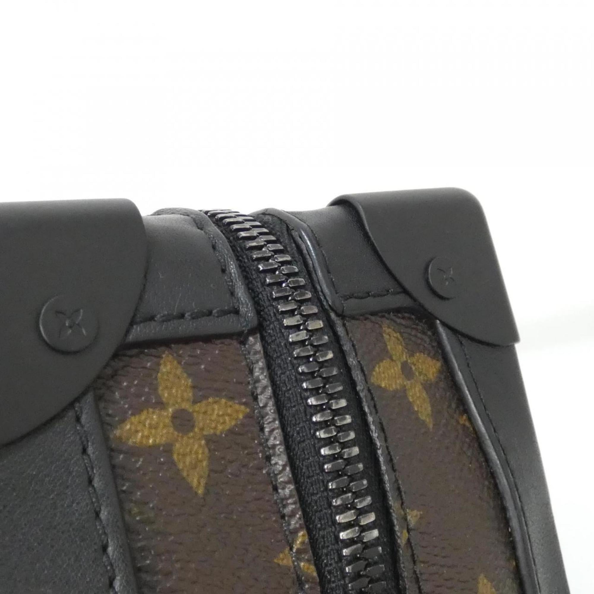 Louis Vuitton Black Black Denim Coated Canvas Shoulder Bag (Pre-Owned)
