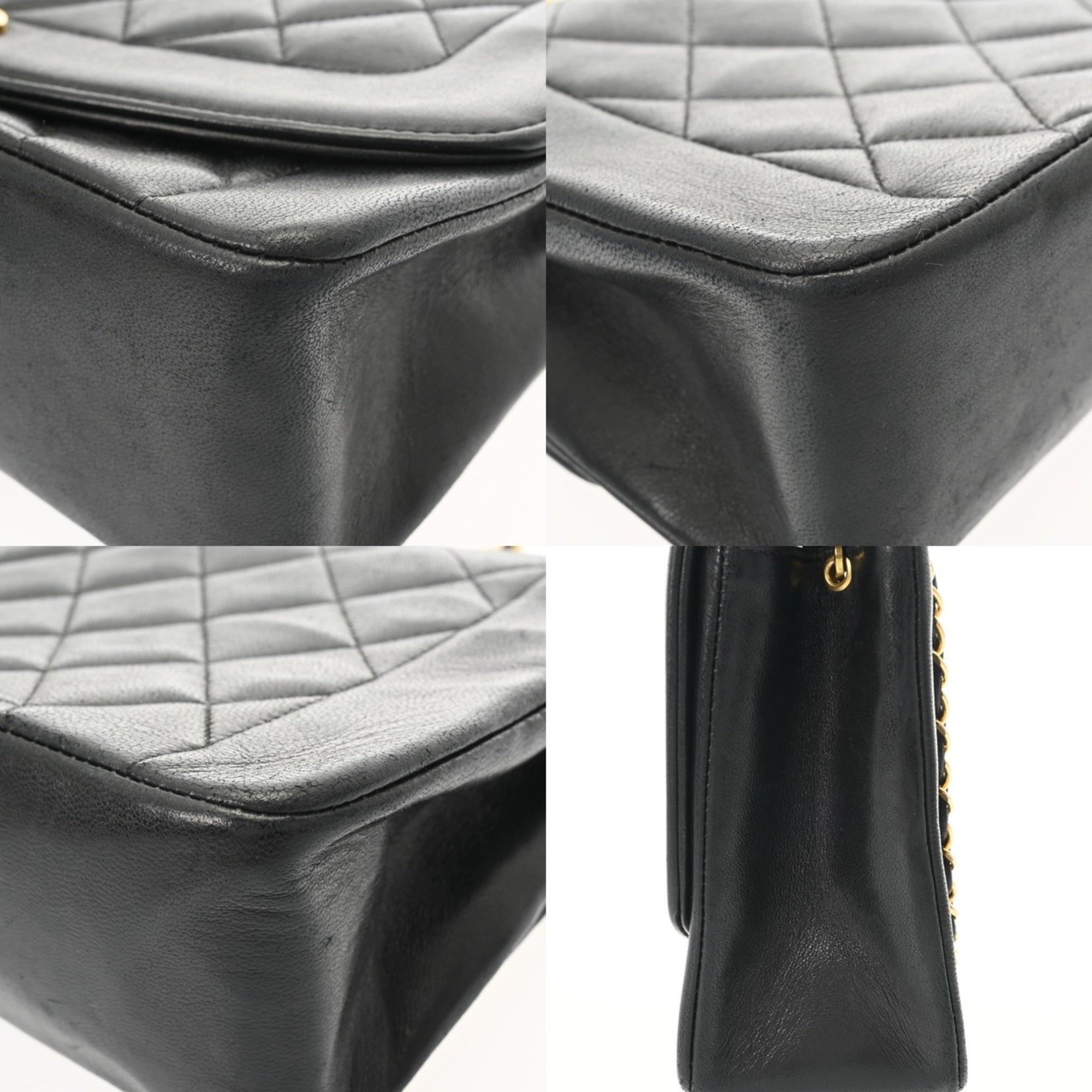 Chanel Black Leather Shoulder Bag (Pre-Owned)