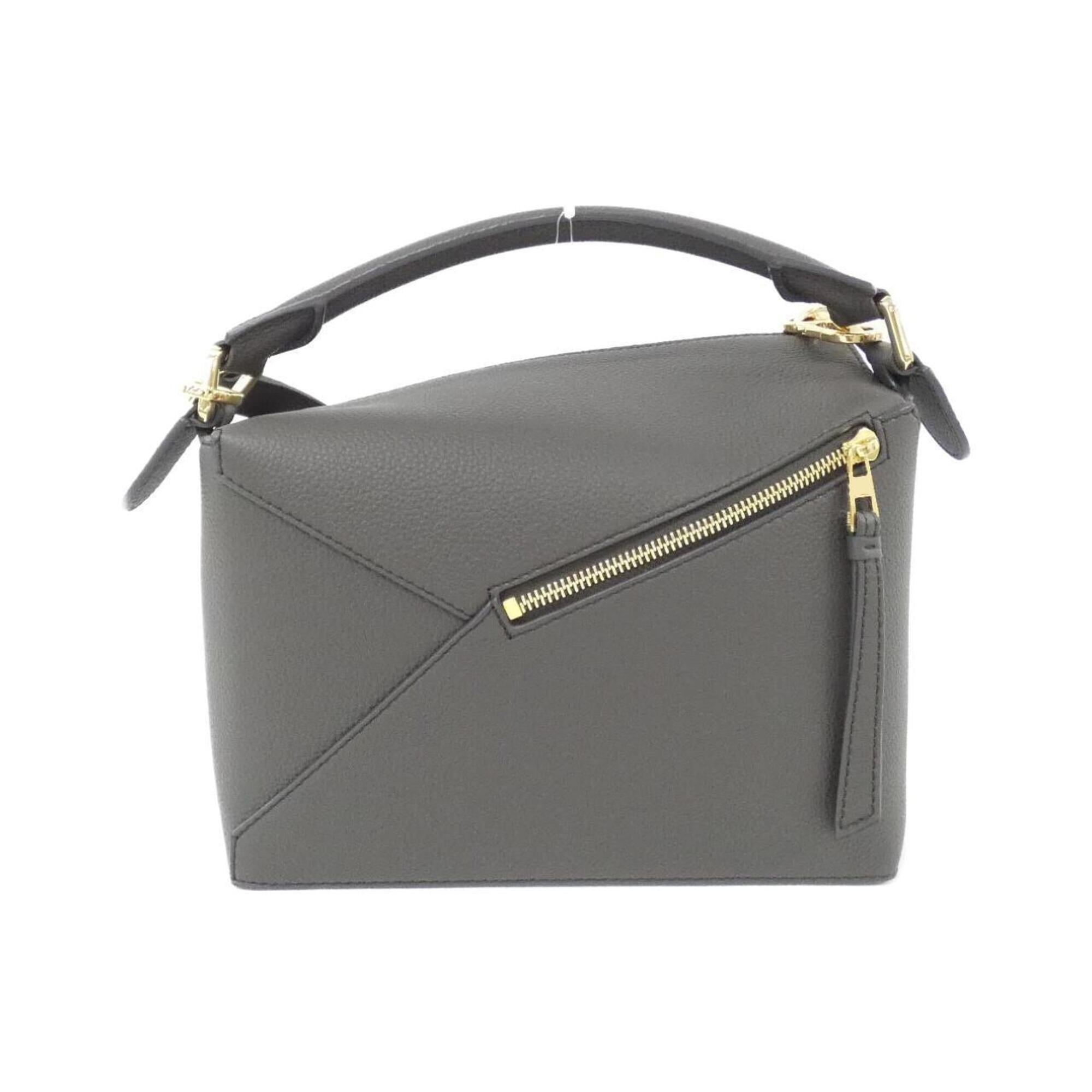 Loewe Dark Gray Leather Handbag (Pre-Owned)