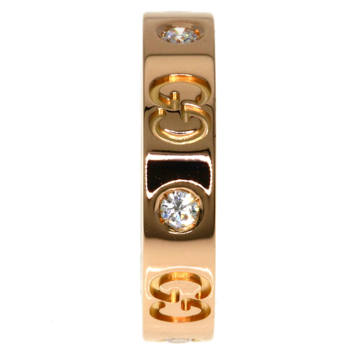 Gucci Icon Pink Gold (18K) Band Ring (Pre-Owned)