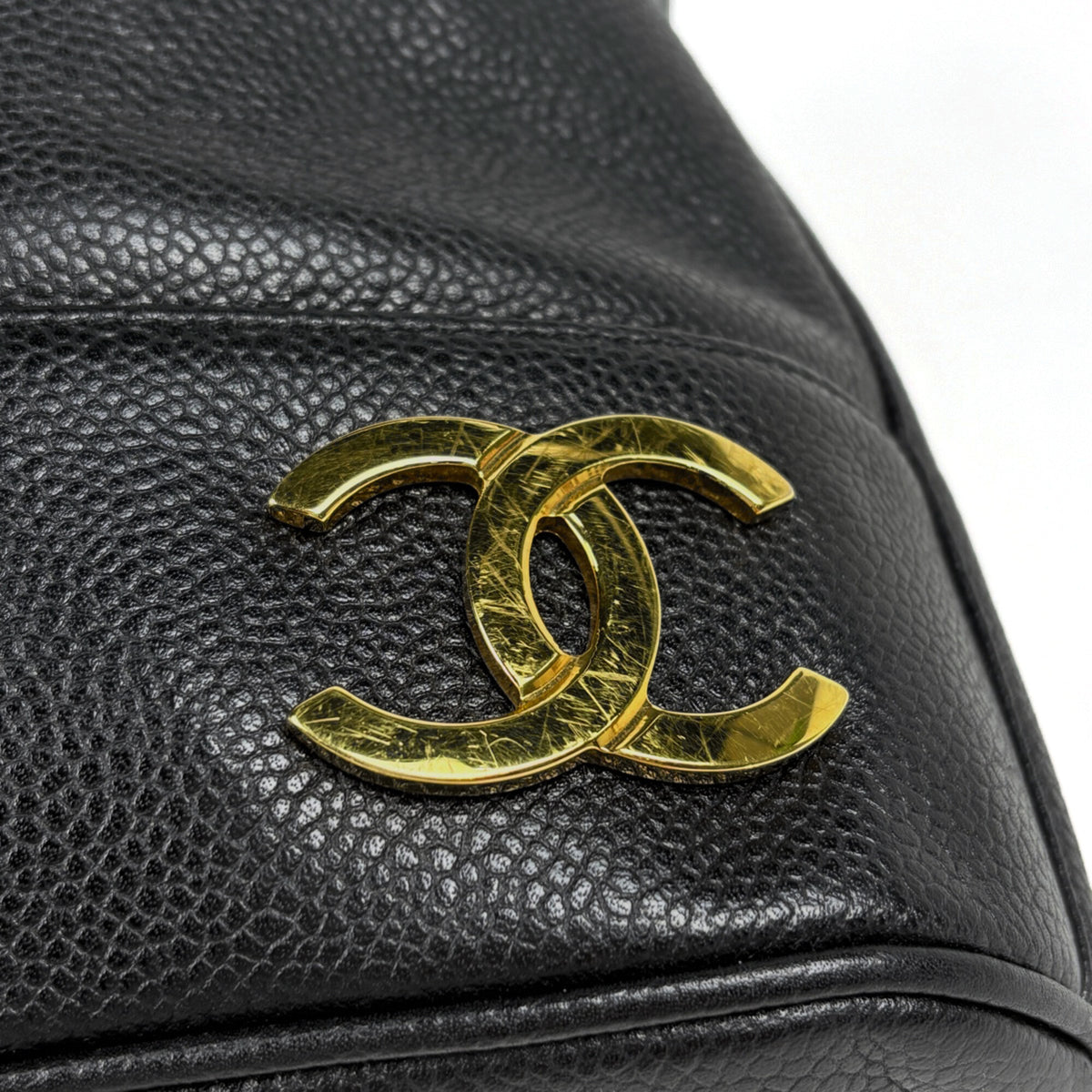 Chanel Black Grained Calfskin Backpack (Pre-Owned)