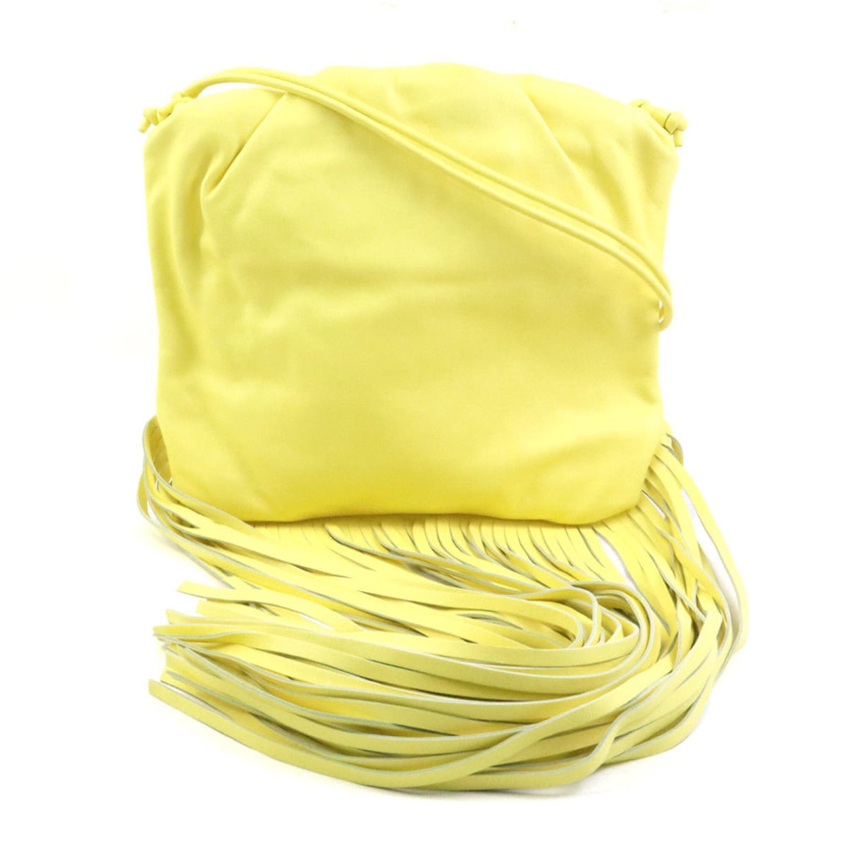 Bottega Veneta Yellow Leather Handbag Shoulder Bag (Pre-Owned)