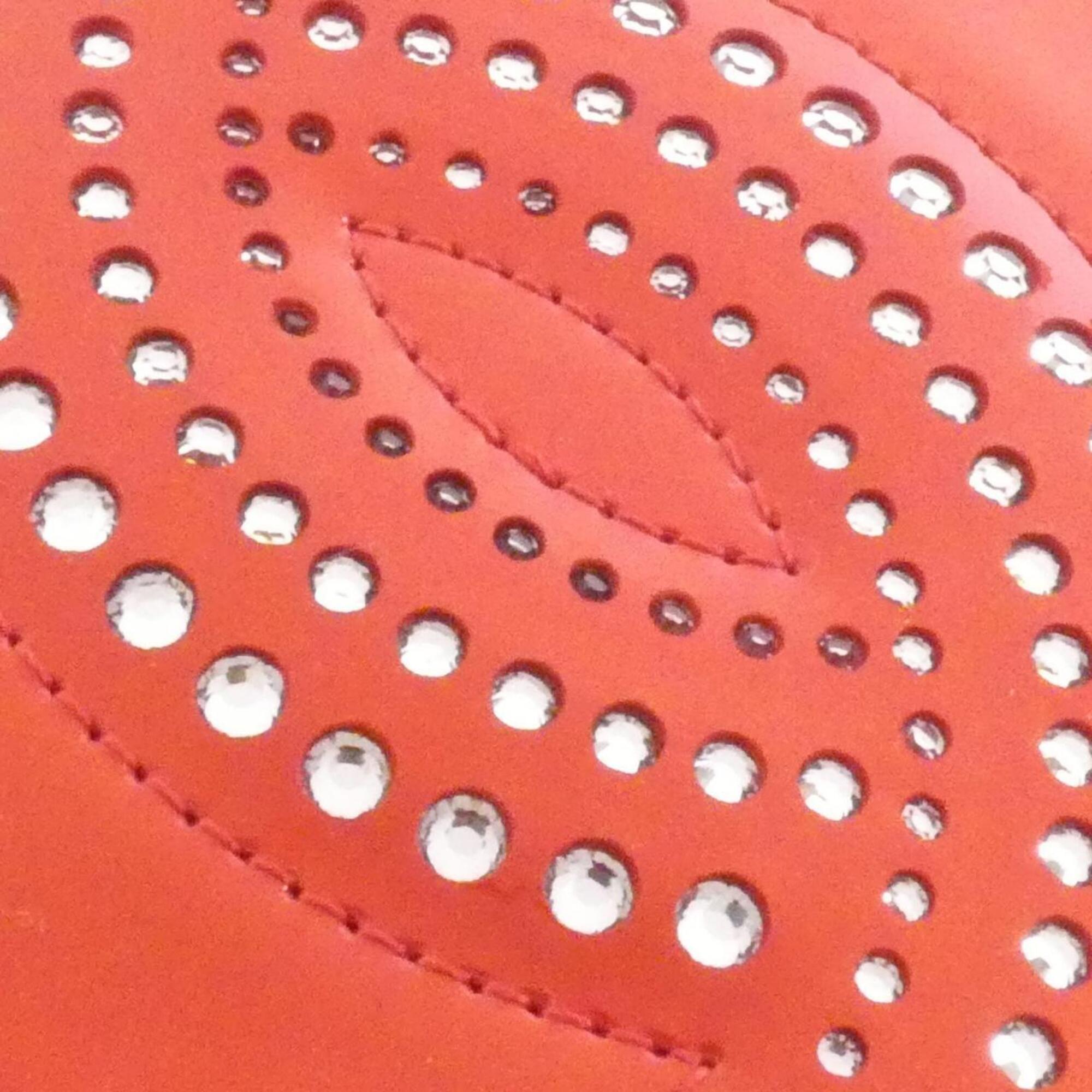 Chanel Red Color Chain/Shoulder Wallet (Pre-Owned)