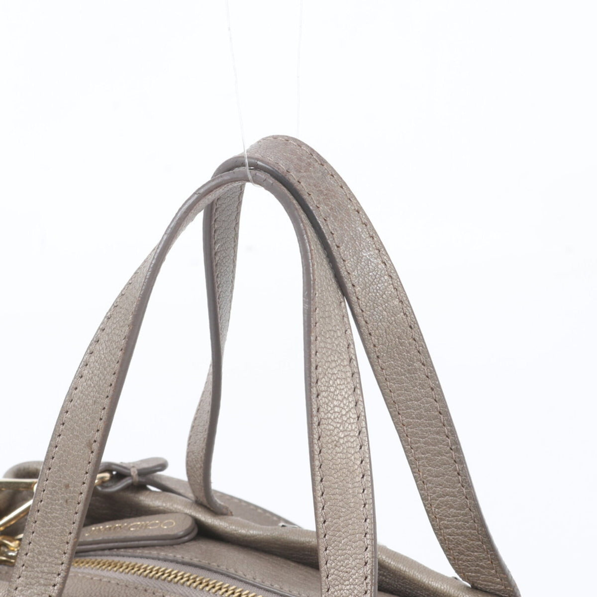 Jimmy Choo Brown Leather Handbag Shoulder Bag (Pre-Owned)