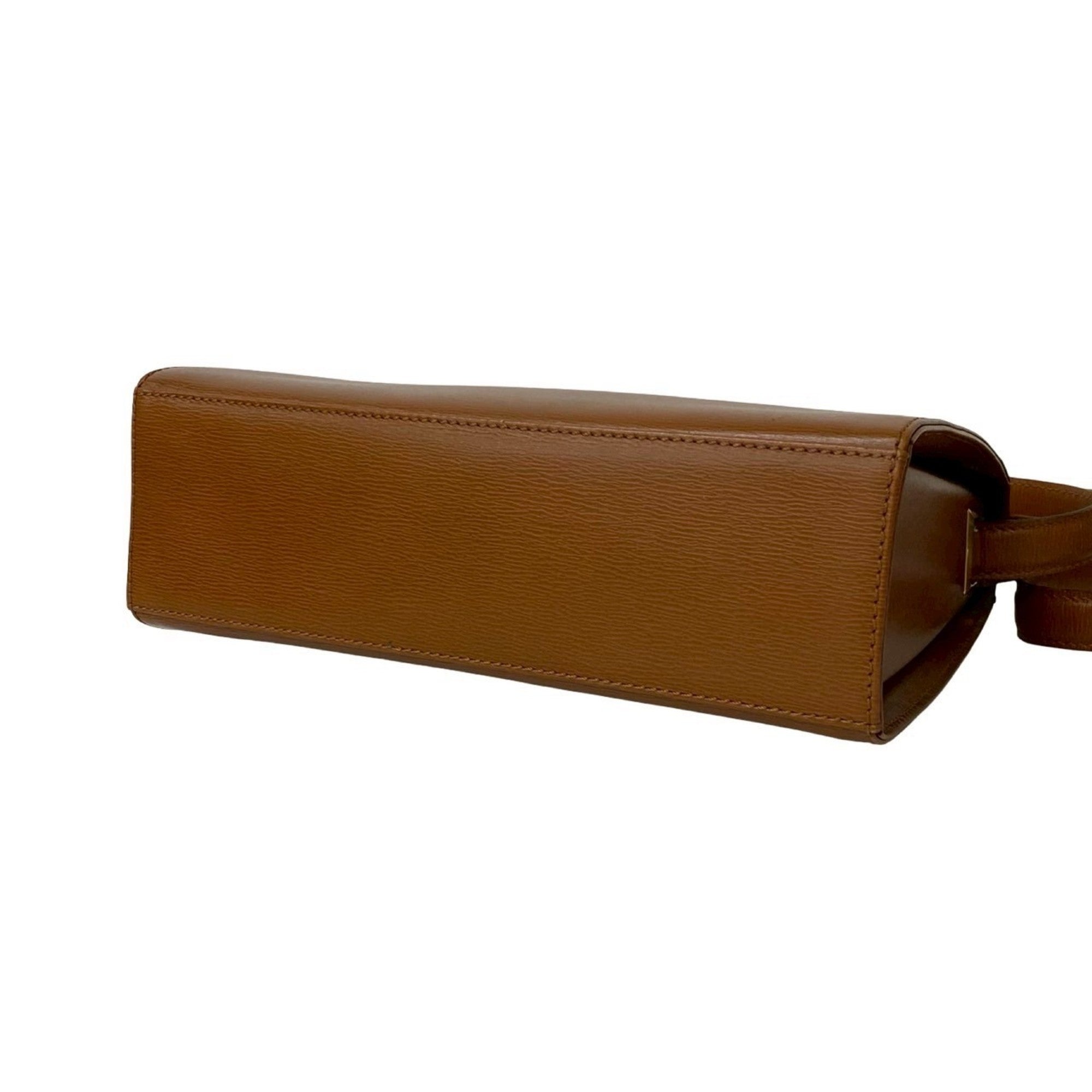Christian Dior Brown Leather Pochette Shoulder Bag (Pre-Owned)