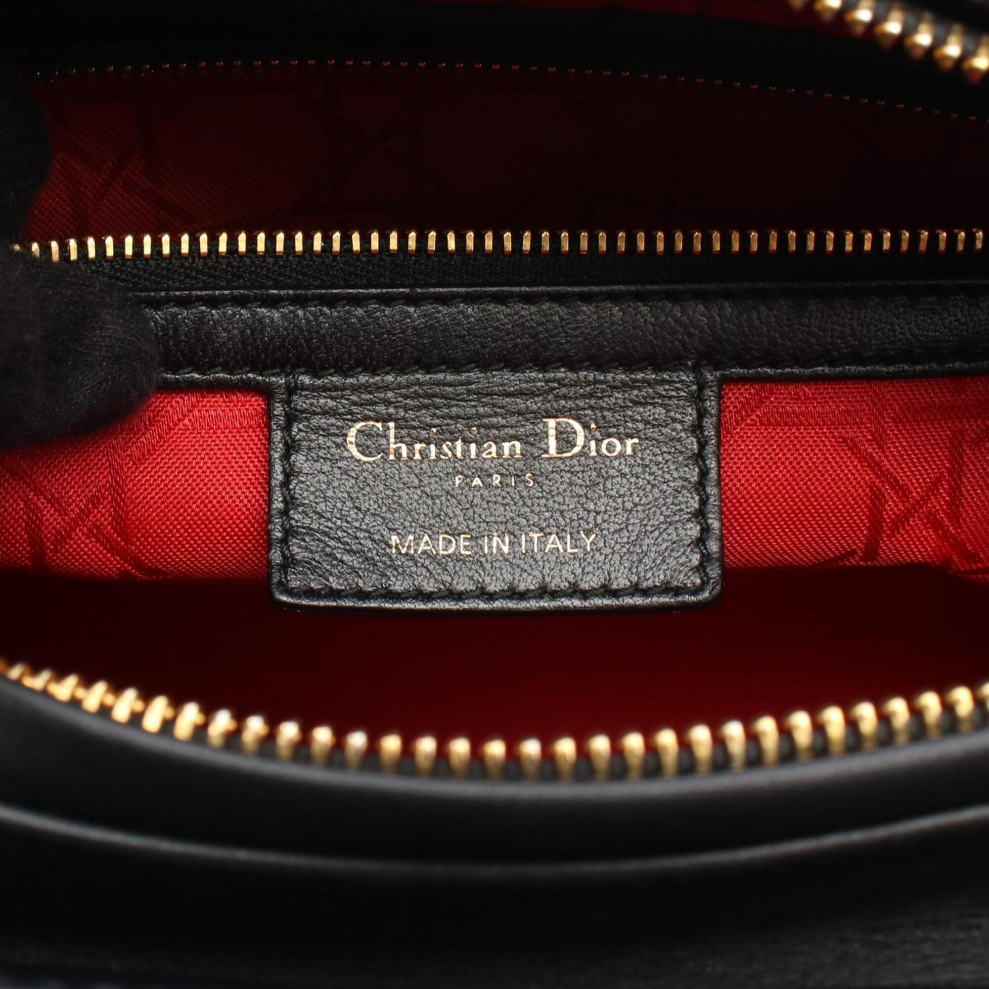 Christian Dior Black Leather Handbag (Pre-Owned)
